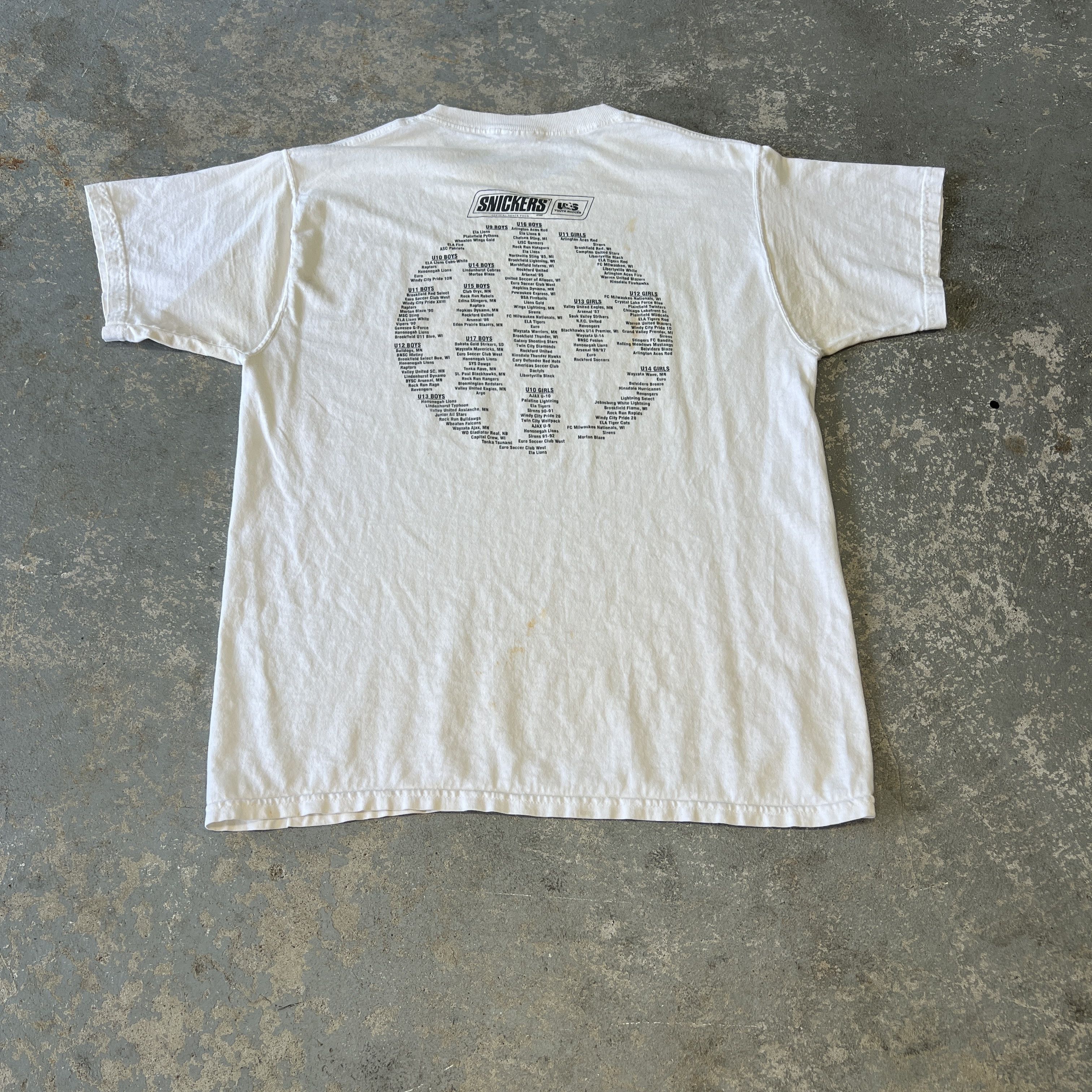 Fruit Of The Loom Vintage USA Soccer Spring Invitational T-Shirt Size US L / EU 52-54 / 3 - 3 Thumbnail