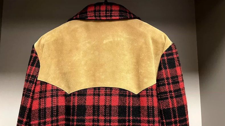 Saint Laurent Paris Saint Laurent Paris Plaid suede wool coat-2506 Size US S / EU 44-46 / 1 - 3 Thumbnail