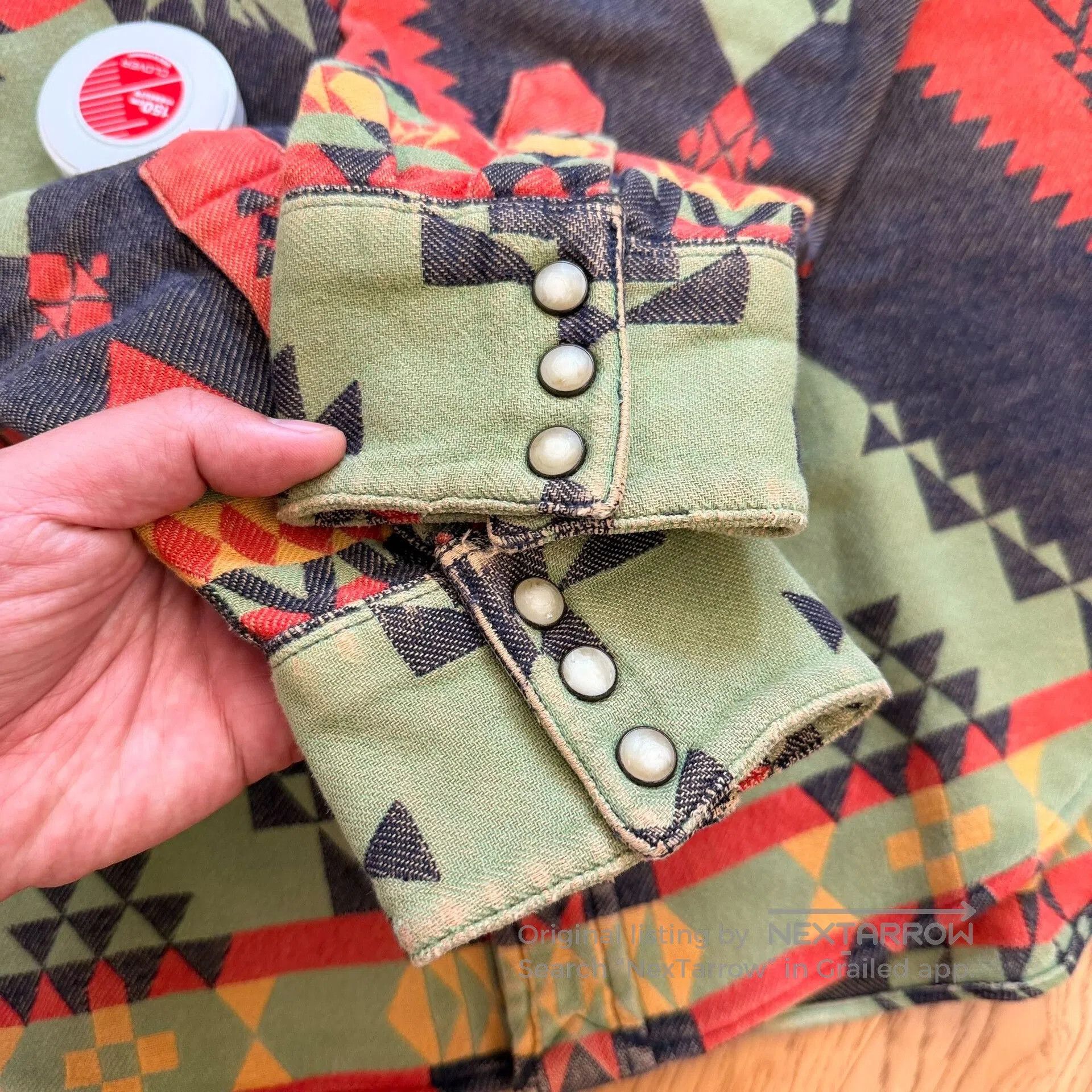RLX Ralph Lauren Vintage Thick Southwestern Outdoor Shirt. Size US XL / EU 56 / 4 - 4 Thumbnail