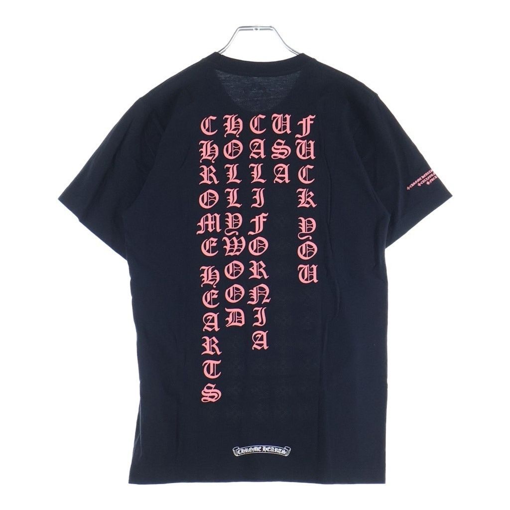 Chrome Hearts Chrome Hearts Neon Pink Stripe Logo Tee | Grailed