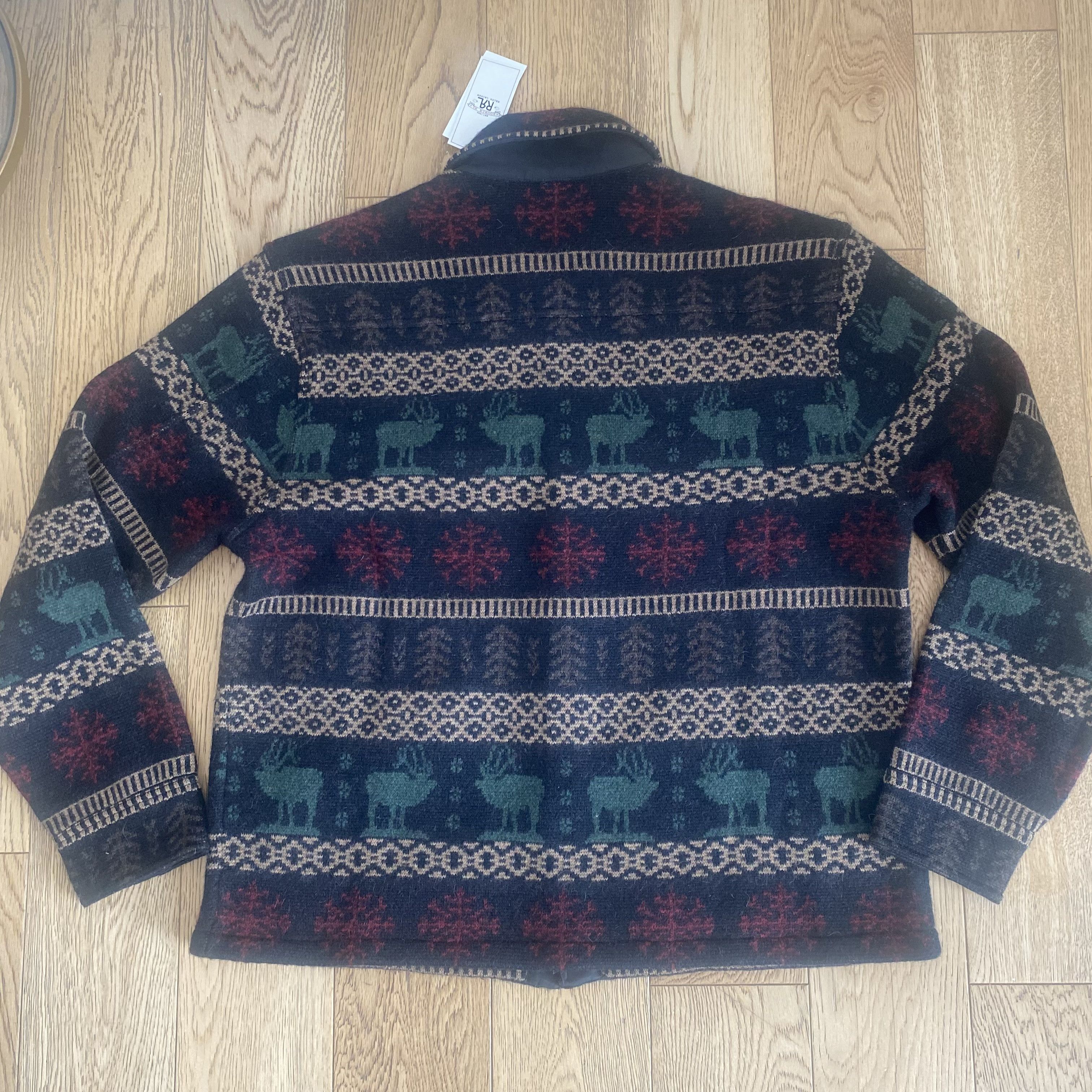 RRL Ralph Lauren RRL Double RL Navajo Aztec Nordic Sweater Overshirt Workwear Size US L / EU 52-54 / 3 - 9 Thumbnail