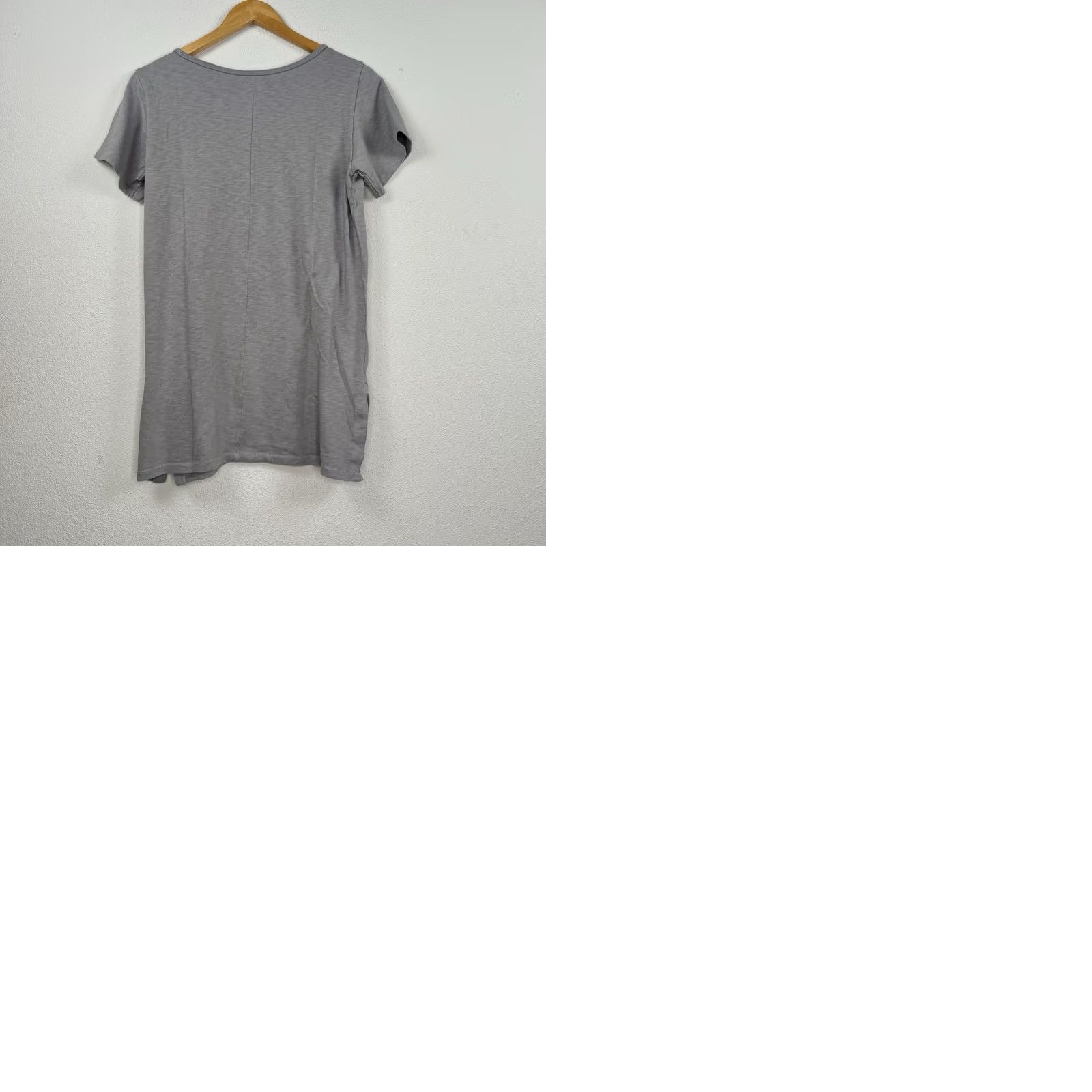 Vintage American Giant T-Shirt Gray Short Sleeve Women L Crew Neck 100% Cotton Slim Slits Size L / US 10 / IT 46 - 9 Thumbnail