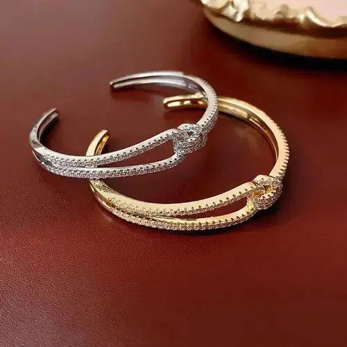 Designer × Jewelry Adjustable Shining Luxury Exquisite Geometric Bracelet Size ONE SIZE - 4 Thumbnail