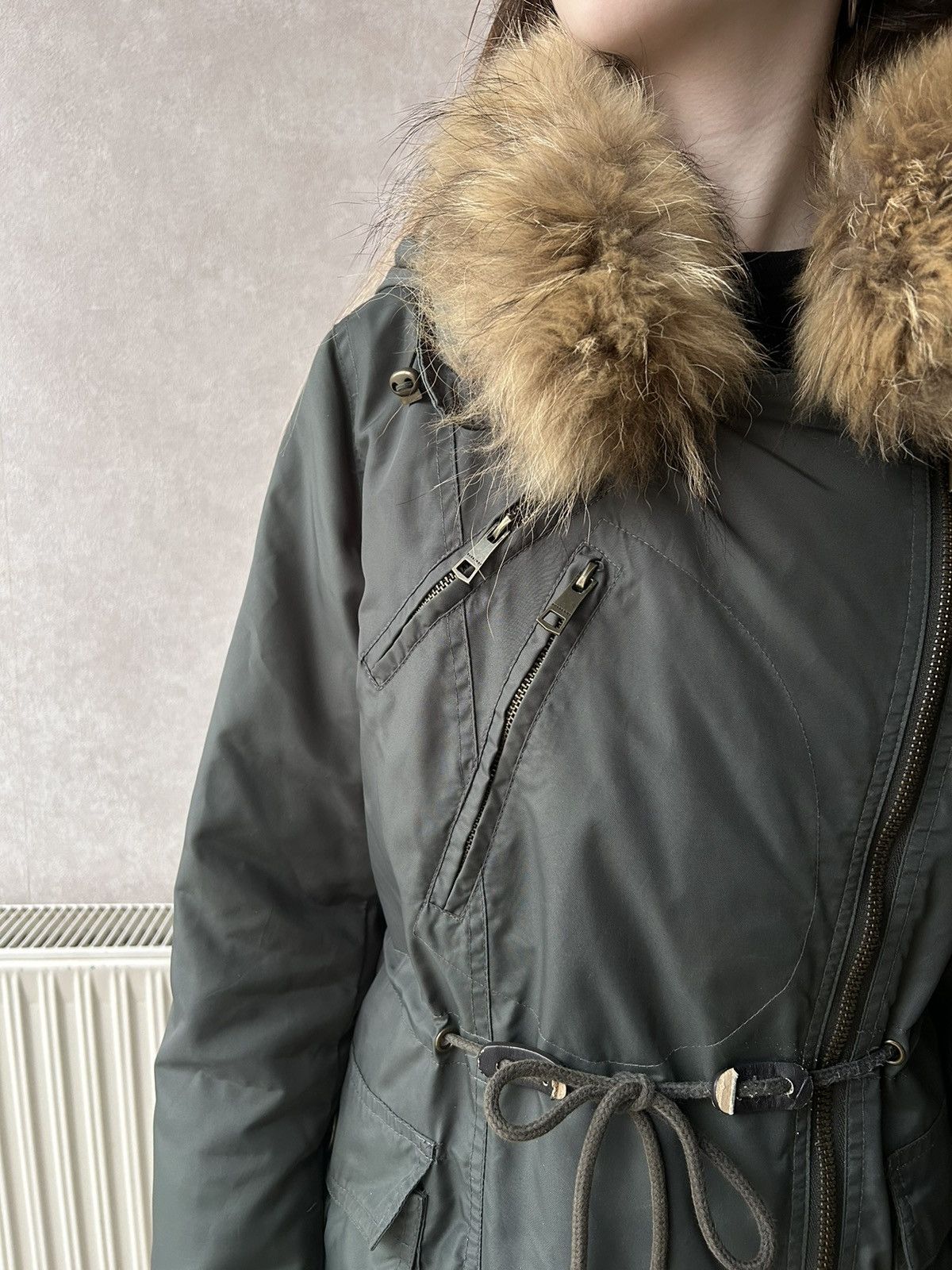 Burberry Burberry Brit Fur Ski Down Nova Check Parka Jacket Size L / US 10 / IT 46 - 6 Thumbnail