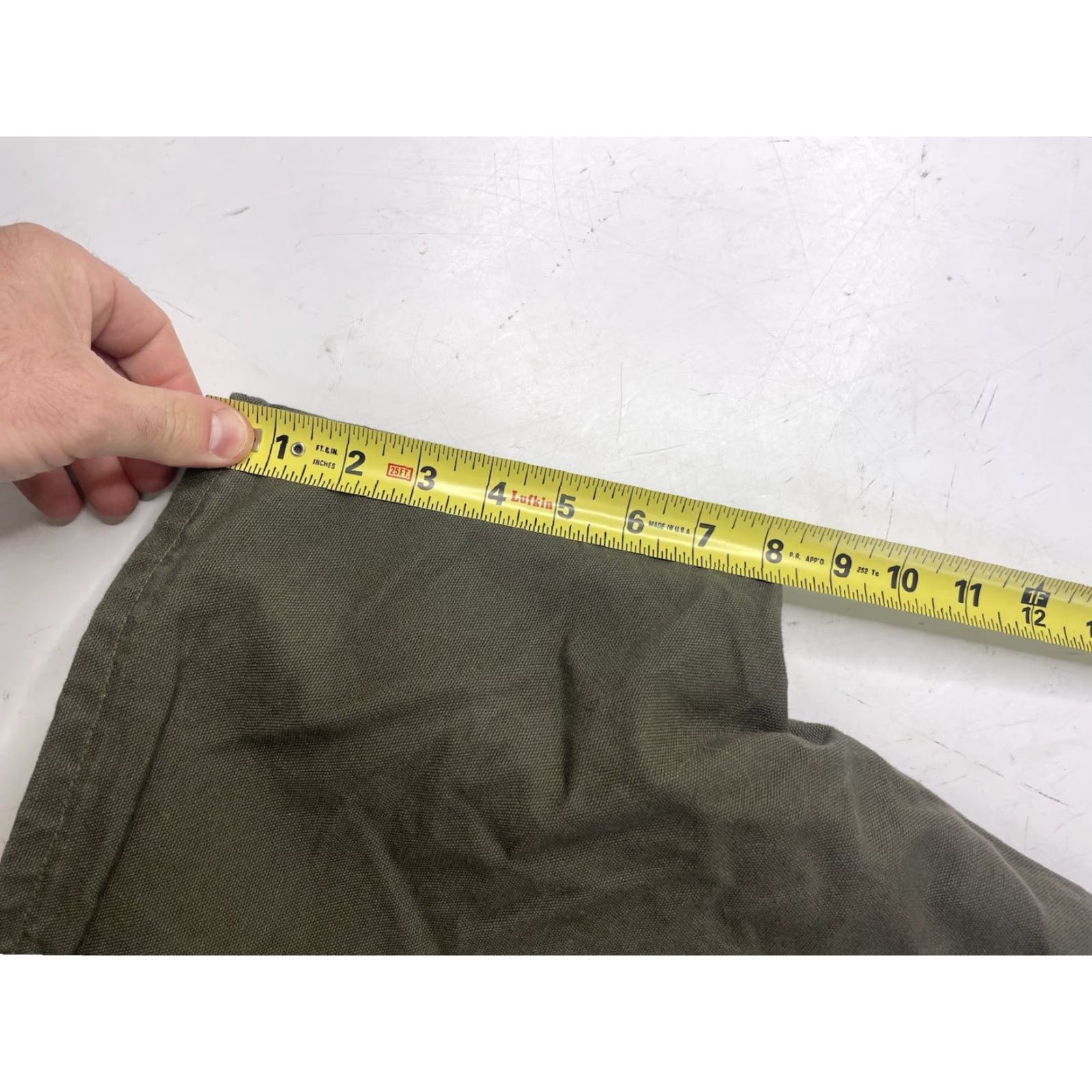 Carhartt VINTAGE Carhartt Work Shorts Men’s 40 Green Canvas Cargo 5-Pocket USA 90s Grunge Retro Utility Cotton Zipper Button Inseam 9in Size US 40 / EU 56 - 5 Thumbnail