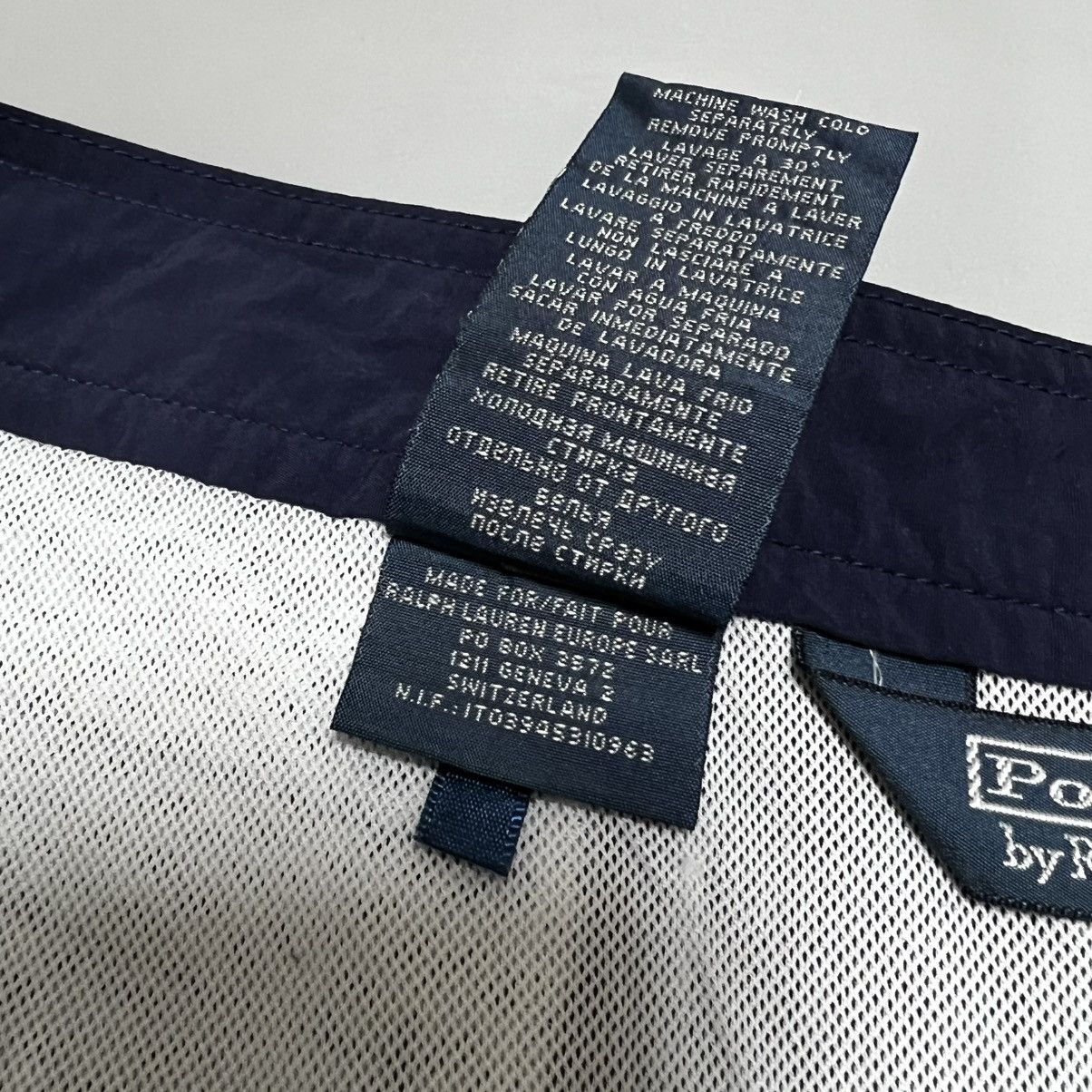 Polo Ralph Lauren × Ralph Lauren × Vintage Polo Ralph Lauren Vintage Nylon Shorts Navy Size US 34 / EU 50 - 14 Thumbnail