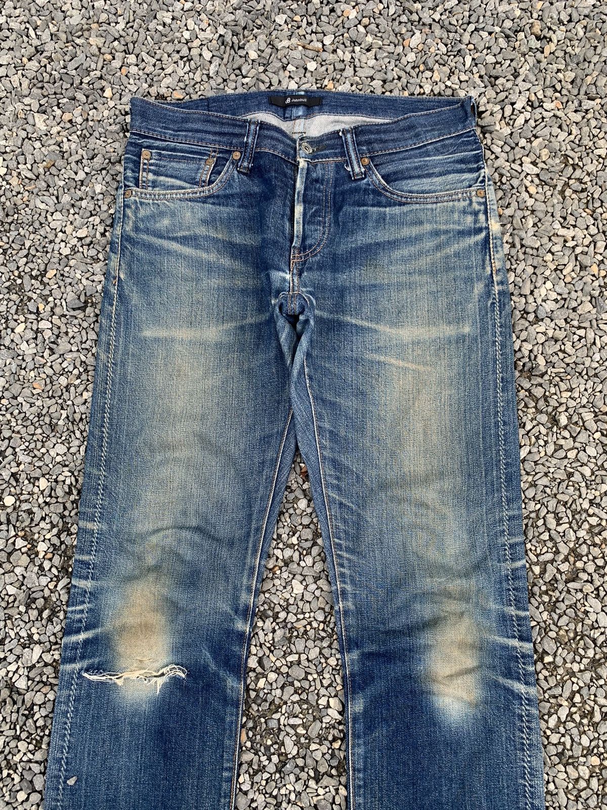 Kapital VINTAGE JOHNBULL SELVEDGE RUSTY JAPANESE DISTRESSED DENIM Size US 31 - 6 Thumbnail
