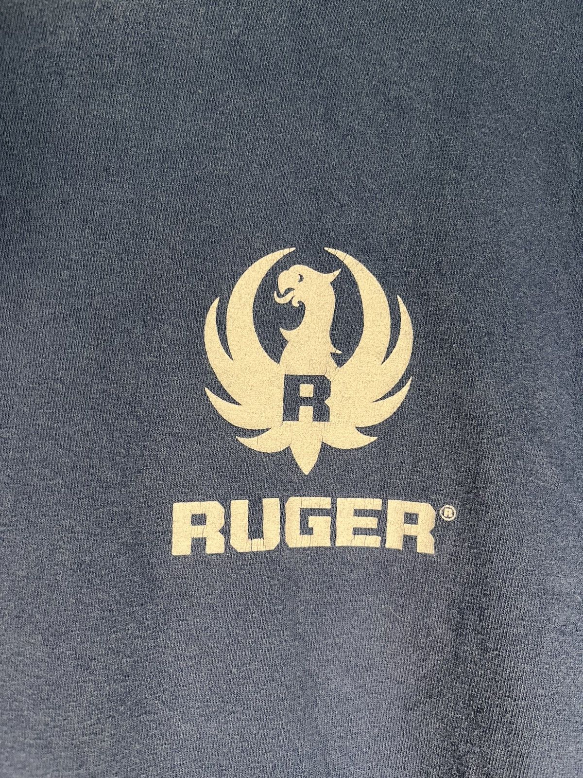 Vintage Ruger blue logo tee Size US XXL / EU 58 / 5 - 2 Thumbnail