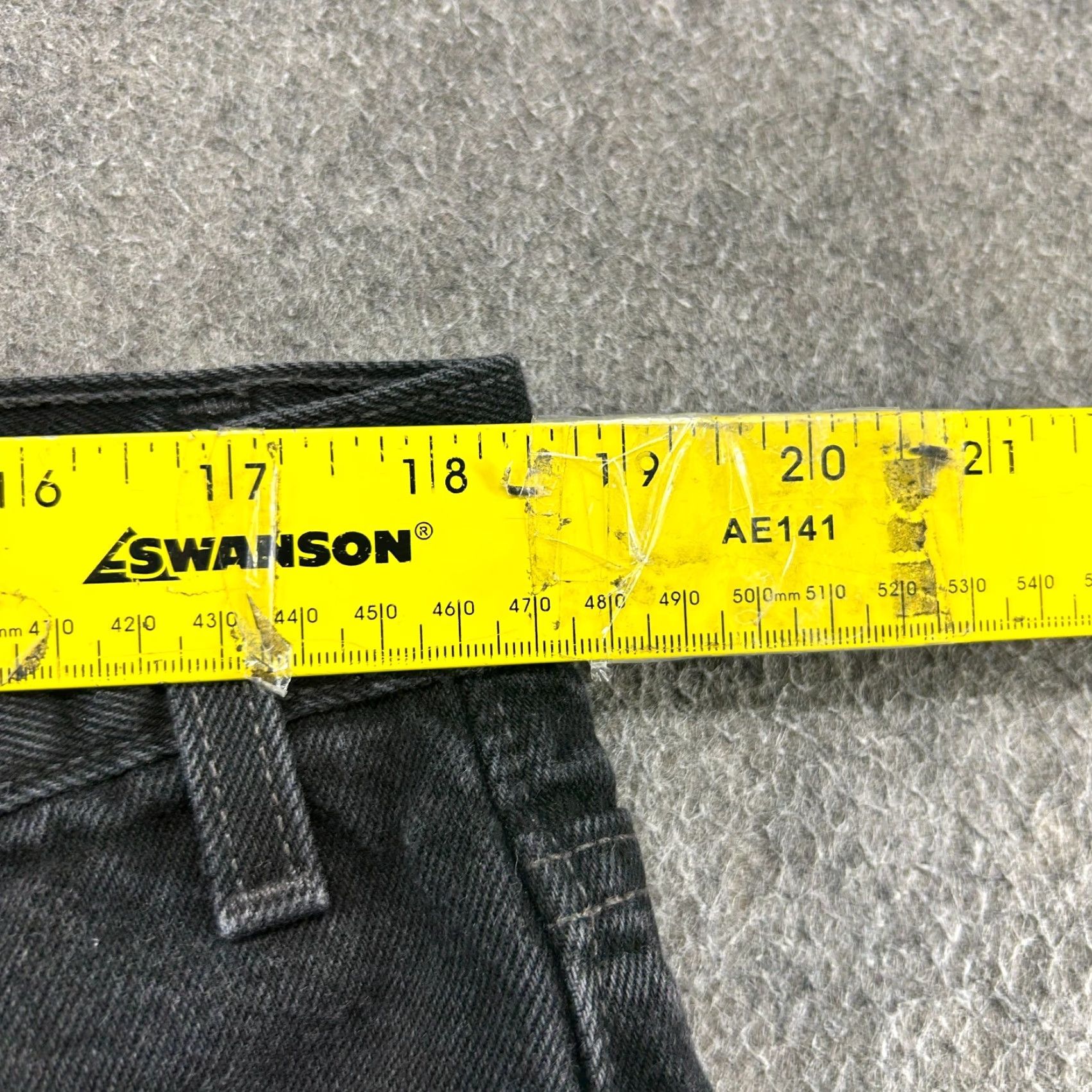 Levi's VINTAGE Levi's 550 Jeans Mens 40x32 Black Dark Wash Cotton USA Relaxed Straight 5-Pocket 90s Mens Jeans Size US 40 / EU 56 - 6 Thumbnail