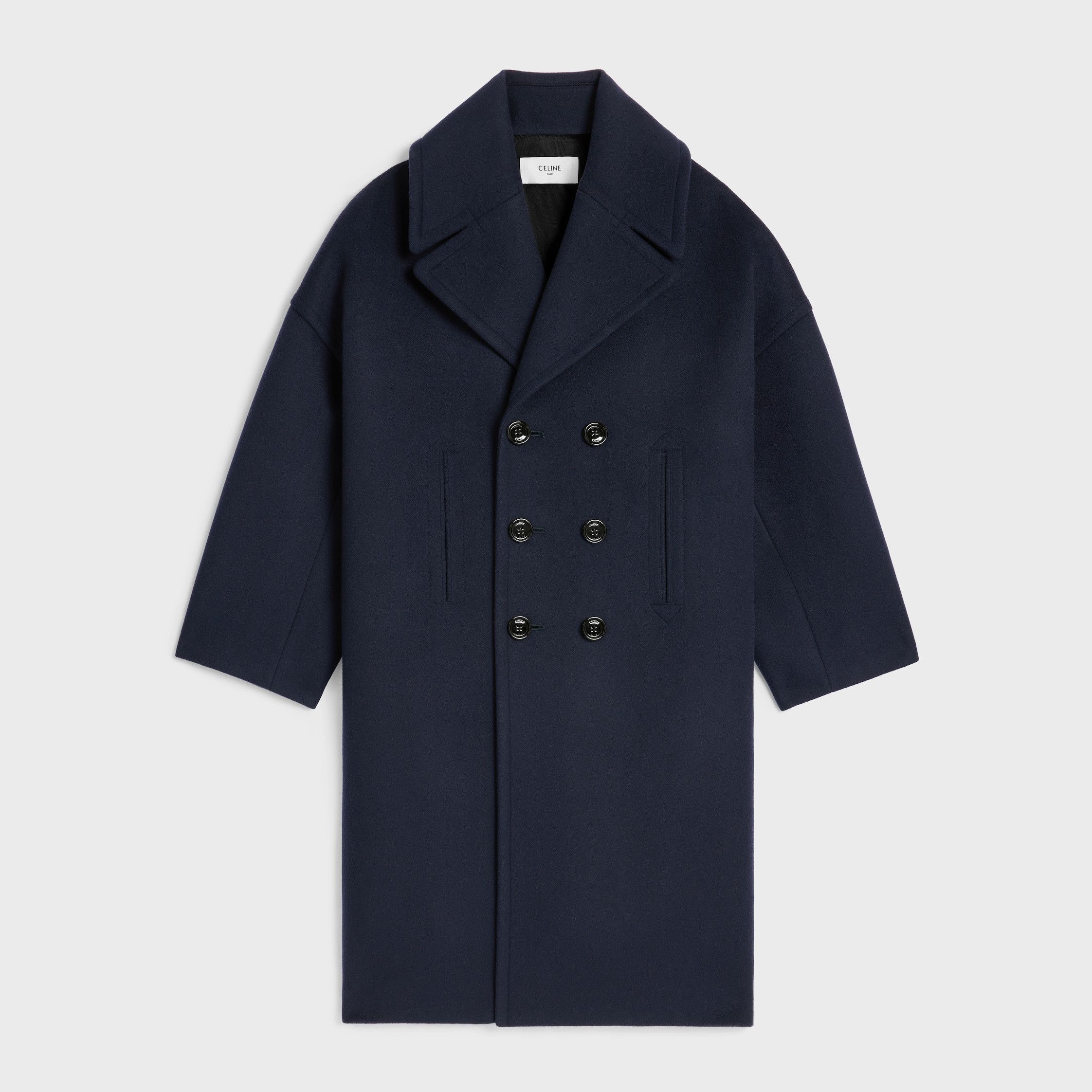 Celine Celine Navy Wool Coat tag size 38 Women - USA Duties Paid Size S / US 4 / IT 40 - 1 Thumbnail