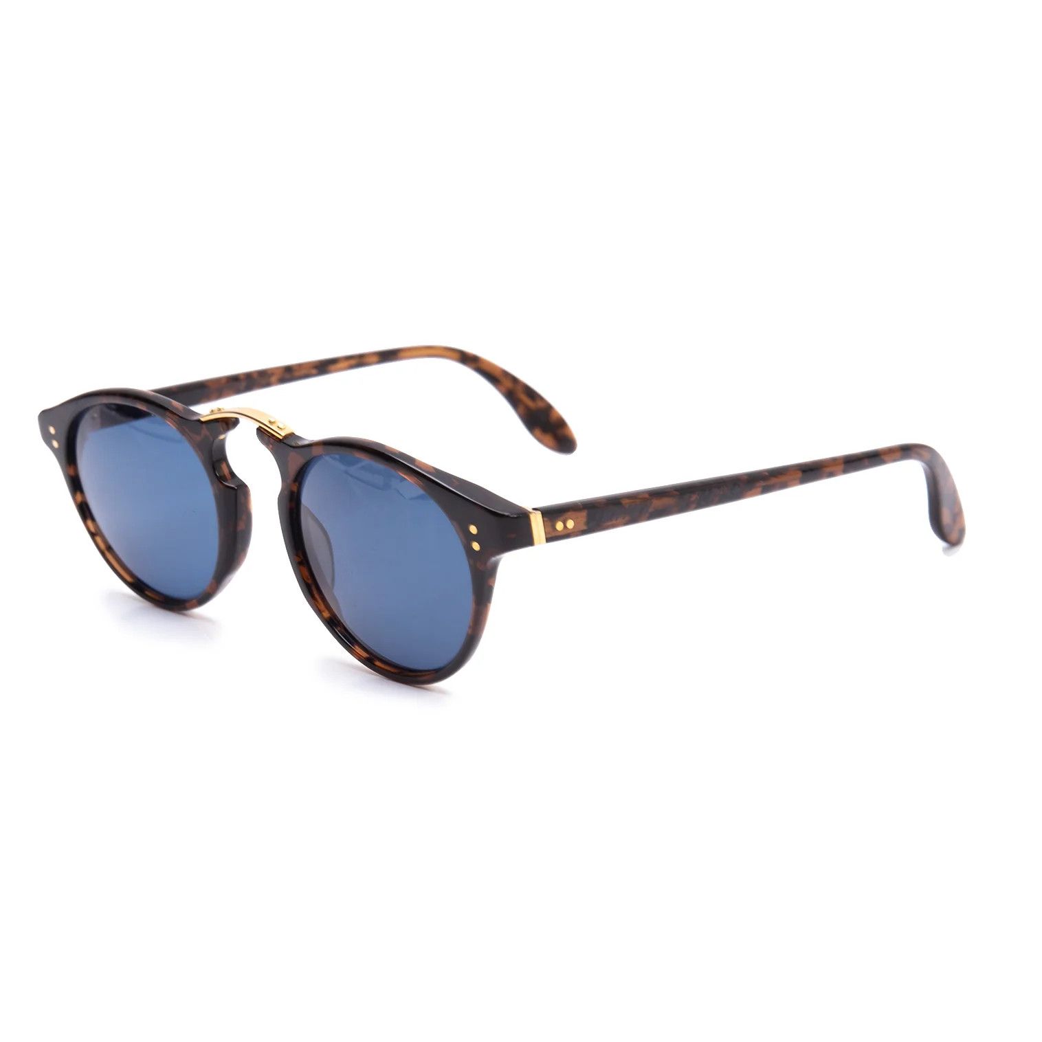 Jean Paul Gaultier Tortoise Pattern Sunglasses in Blue Brown Size ONE SIZE - 1 Thumbnail
