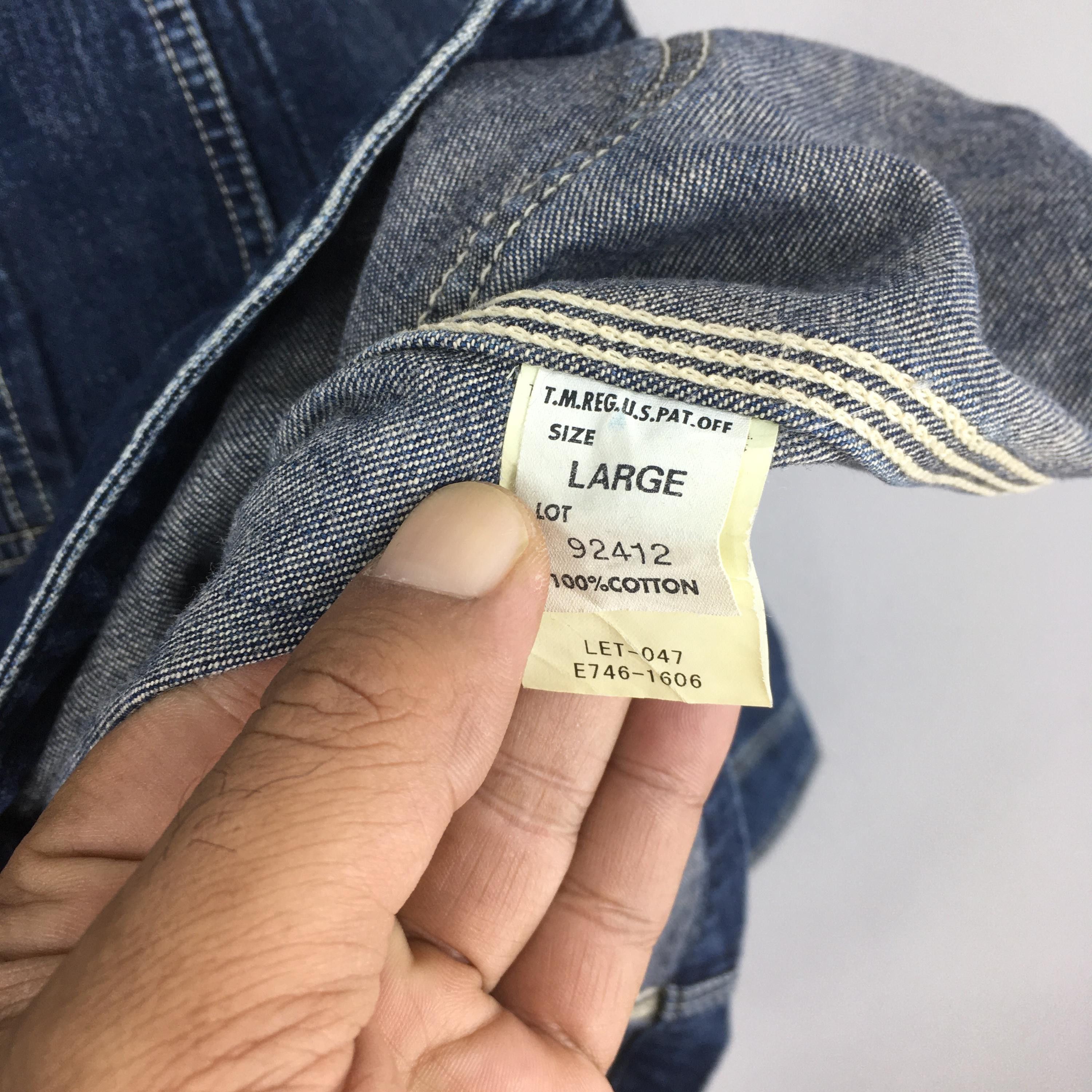 Lee Vintage 90's Lee Sanforized Denim Worker Jacket Medium Size US M / EU 48-50 / 2 - 6 Thumbnail