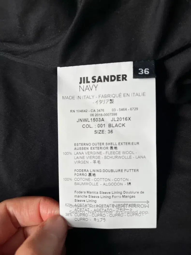 Jil Sander Jil Sander Navy Blue Black Double-breasted Suit Jacket Size 36S - 3 Thumbnail