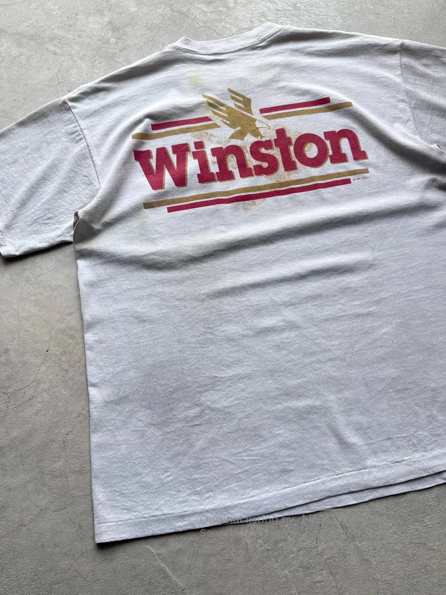 Vintage Vintage 90s Winston Cigarette Box Tee. Size US L / EU 52-54 / 3 - 6 Thumbnail