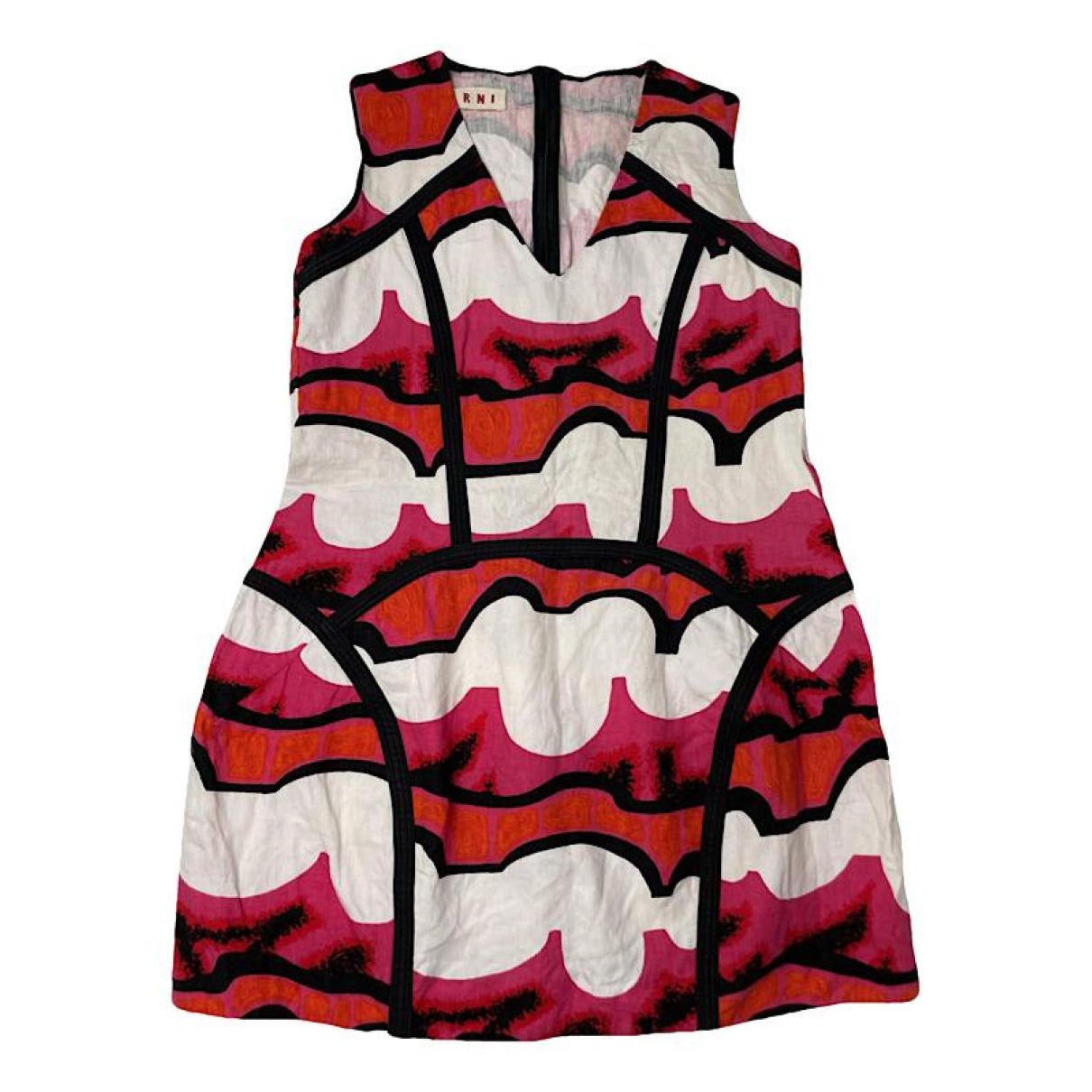 Marni Multicolour Linen Top Size S / US 4 / IT 40 - 1 Thumbnail