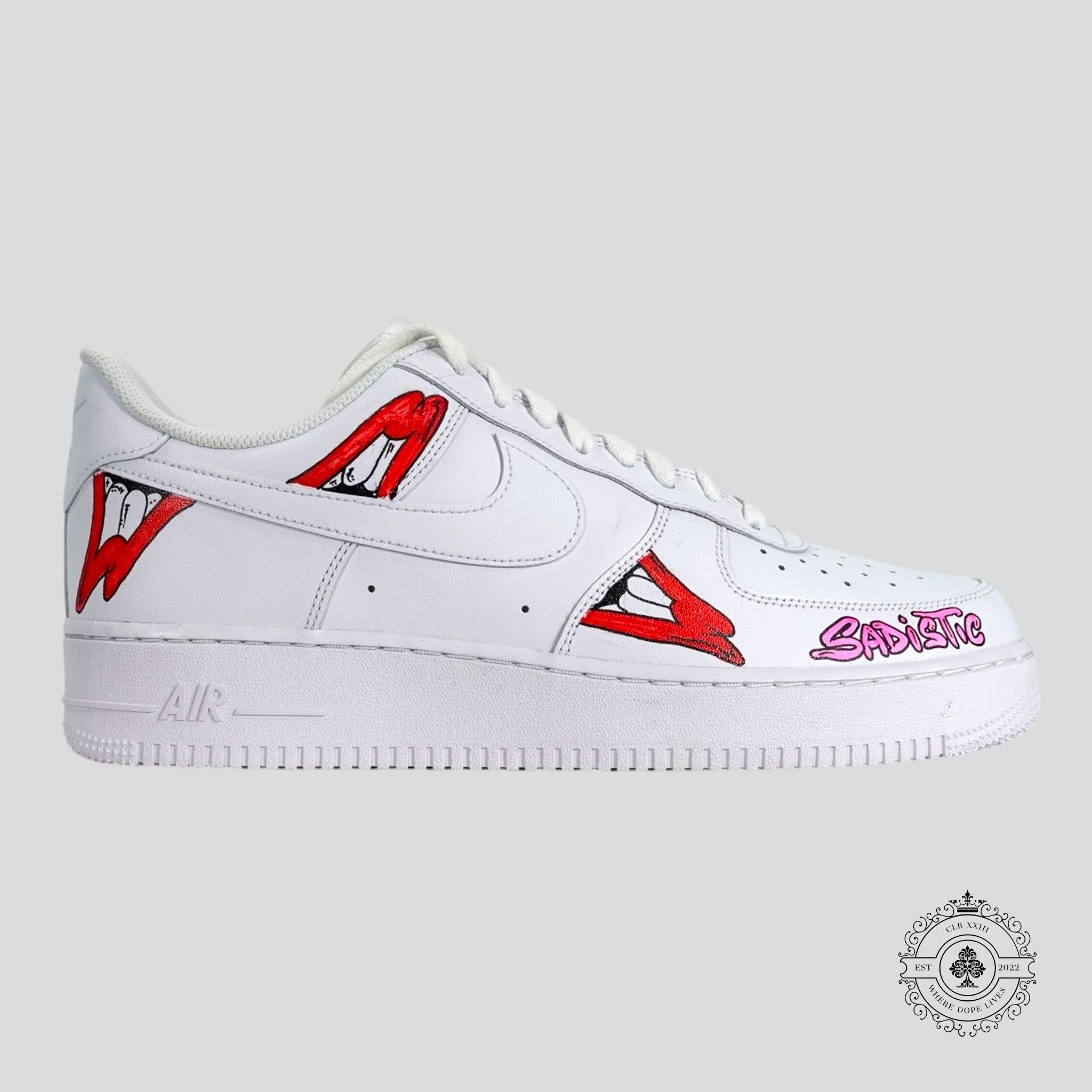 Matty Boy 1-of-1 Matty Boy Sadistic Lips Air Force 1 Low Size US 12 / EU 45 - 2 Thumbnail