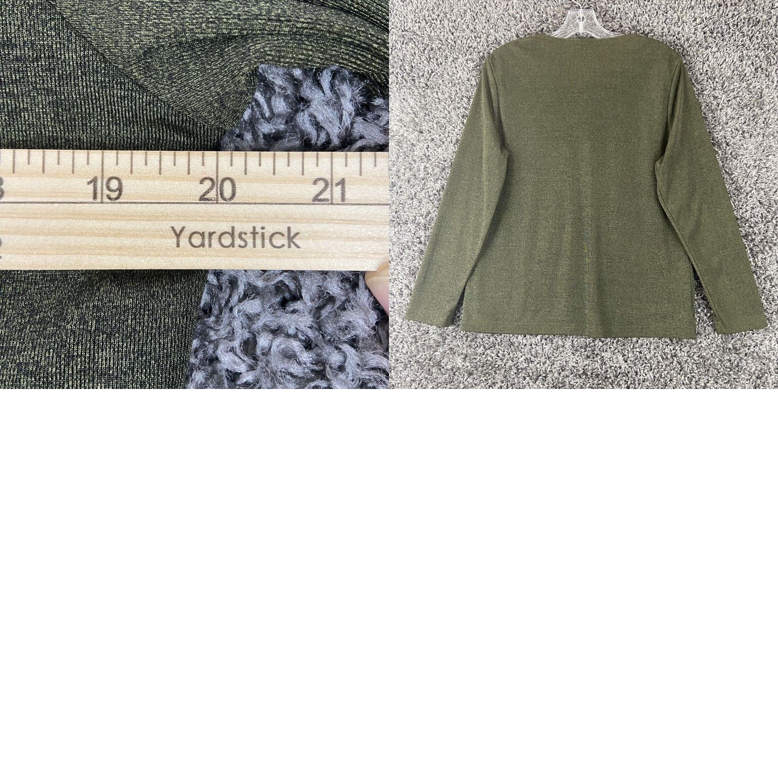 Vintage VINTAGE? Notations Blouse Women L Green Long Sleeve Made In USA Size L / US 10 / IT 46 - 8 Thumbnail