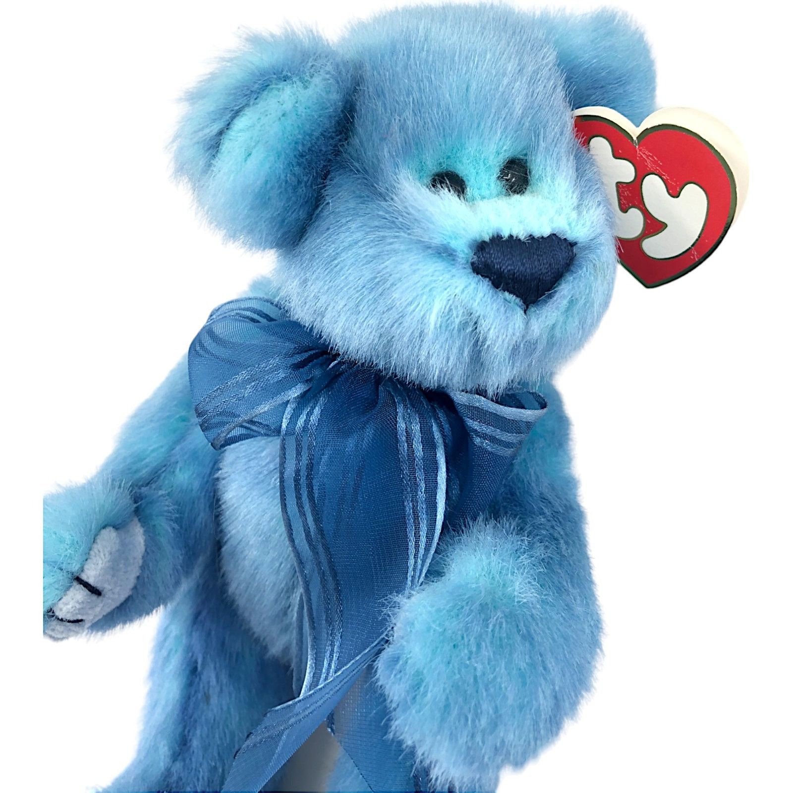 Other TY Azure the Bear 1993 Blue Plush Teddy Bear w/ Tags Size ONE SIZE - 2 Thumbnail