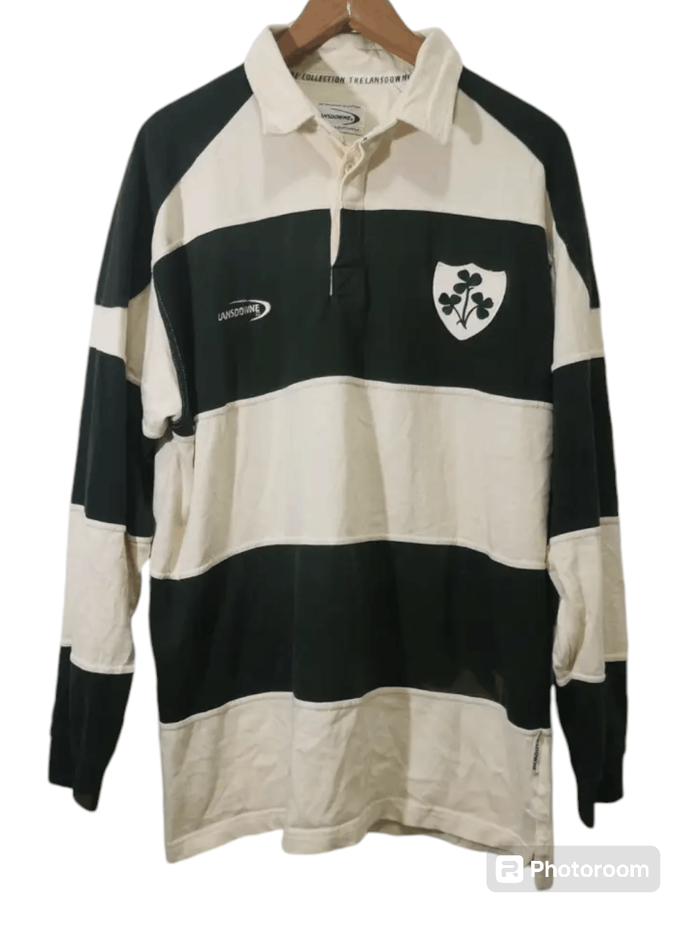 Magee × Vintage Vintage Lansdowne Ireland Stripe Rugby Shirt Size US XL / EU 56 / 4 - 1 Thumbnail