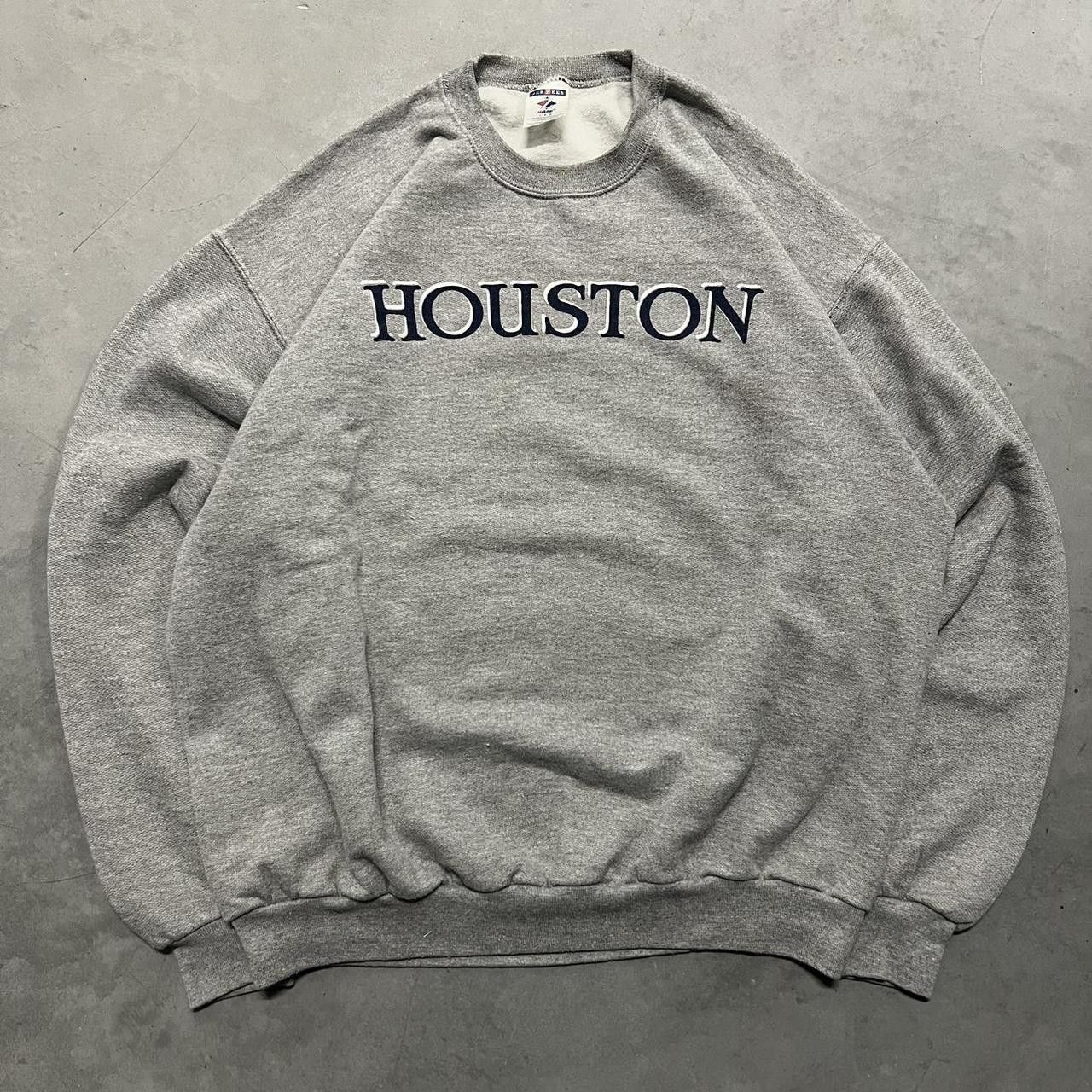 Japanese Brand × Vintage Vintage Y2K Houston Texas Essential Grey SweatShirt! Size US L / EU 52-54 / 3 - 1 Thumbnail