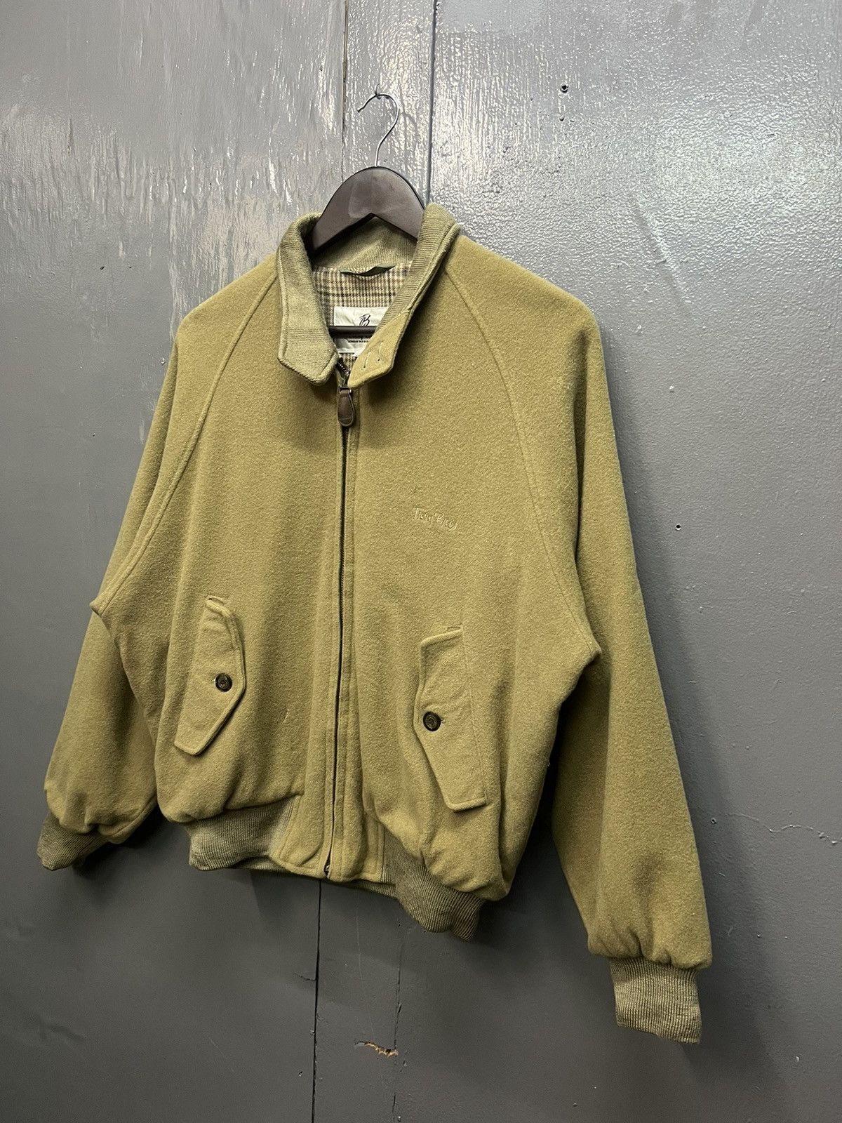 Vintage Vintage Troy Bros Wool Harrington Style Jacket Size US M / EU 48-50 / 2 - 2 Thumbnail