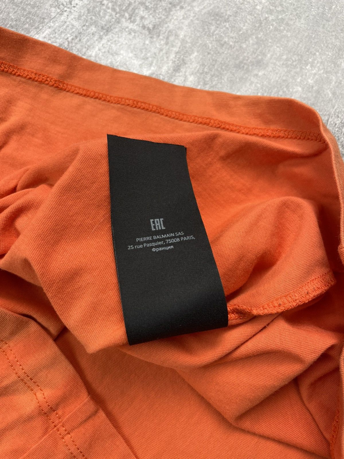 Balmain Balmain Big Logo T-shirt Orange Size US M / EU 48-50 / 2 - 14 Thumbnail