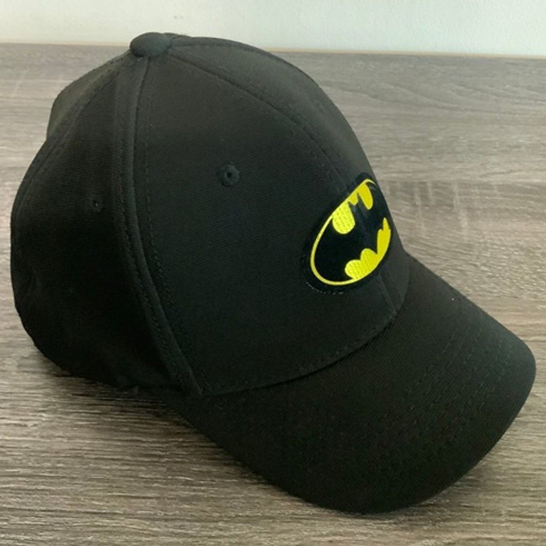 DC Comics DC Batman Black Flex Fit Hat Cap Youth Size 54cm Cap USED Size ONE SIZE - 3 Thumbnail