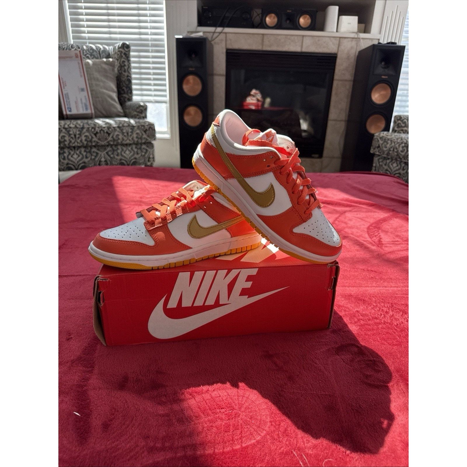 Nike Nike Dunk Low Orange University Gold Size 7.5W/6M Size US 7.5 / IT 37.5 - 2 Thumbnail