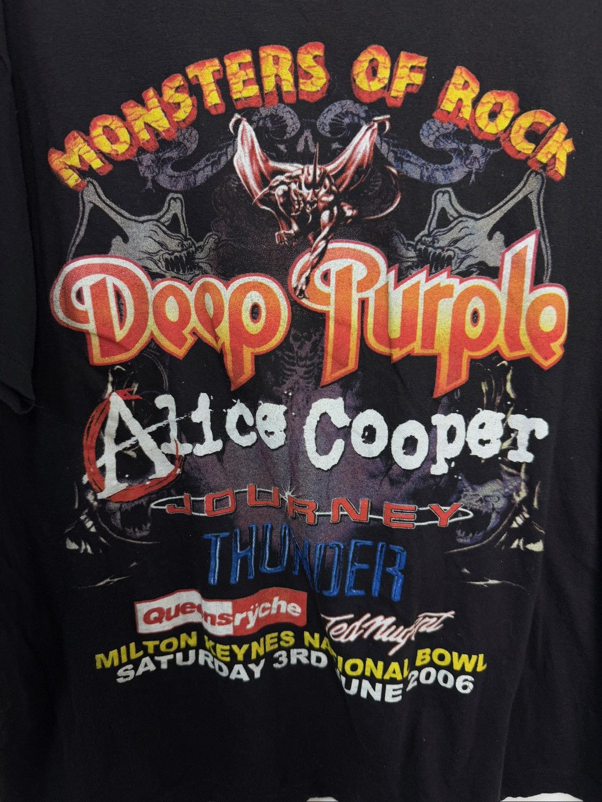 Band Tees × Vintage Vintage 2006 Monster Of Rock T-shirt Deep Purple Cooper Size US L / EU 52-54 / 3 - 8 Thumbnail