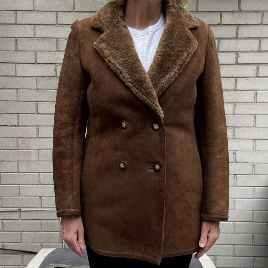 Vintage 1970s Sawyer of Napa Sheepskin Shearling Coat Size XL / US 12-14 / IT 48-50 - 15 Thumbnail