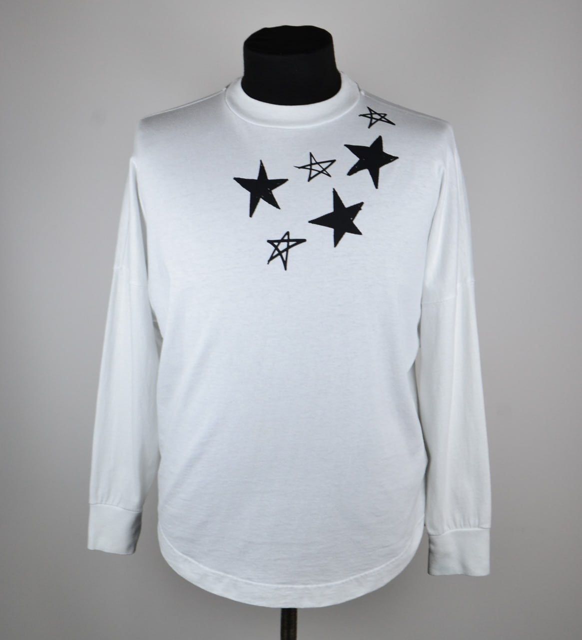 PALM ANGELS SHOOTING STARS LONG SLEEVE SHIRT SIZE XS