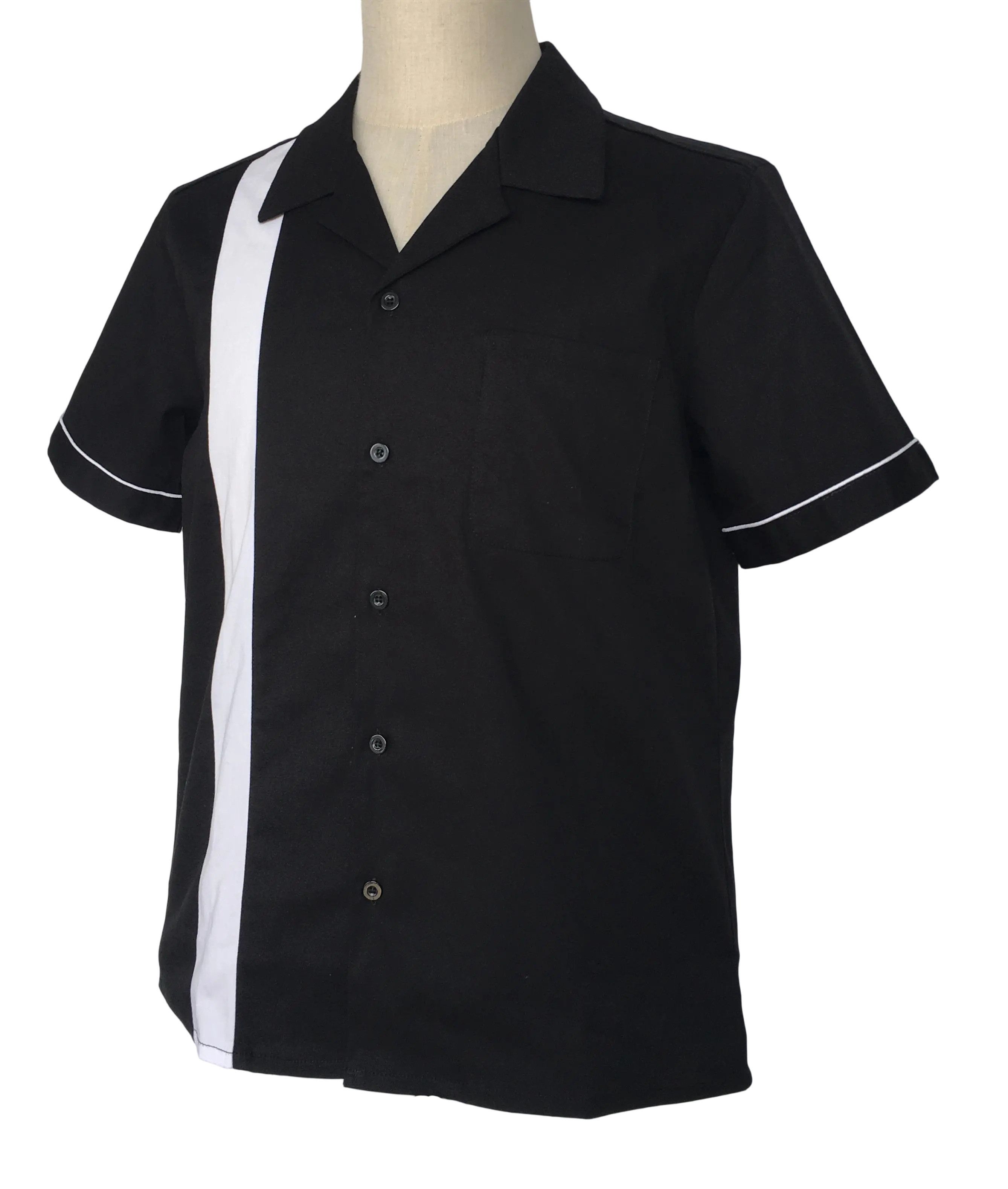 Other Men's casual shirt black&white bowling shirts Size US M / EU 48-50 / 2 - 2 Thumbnail