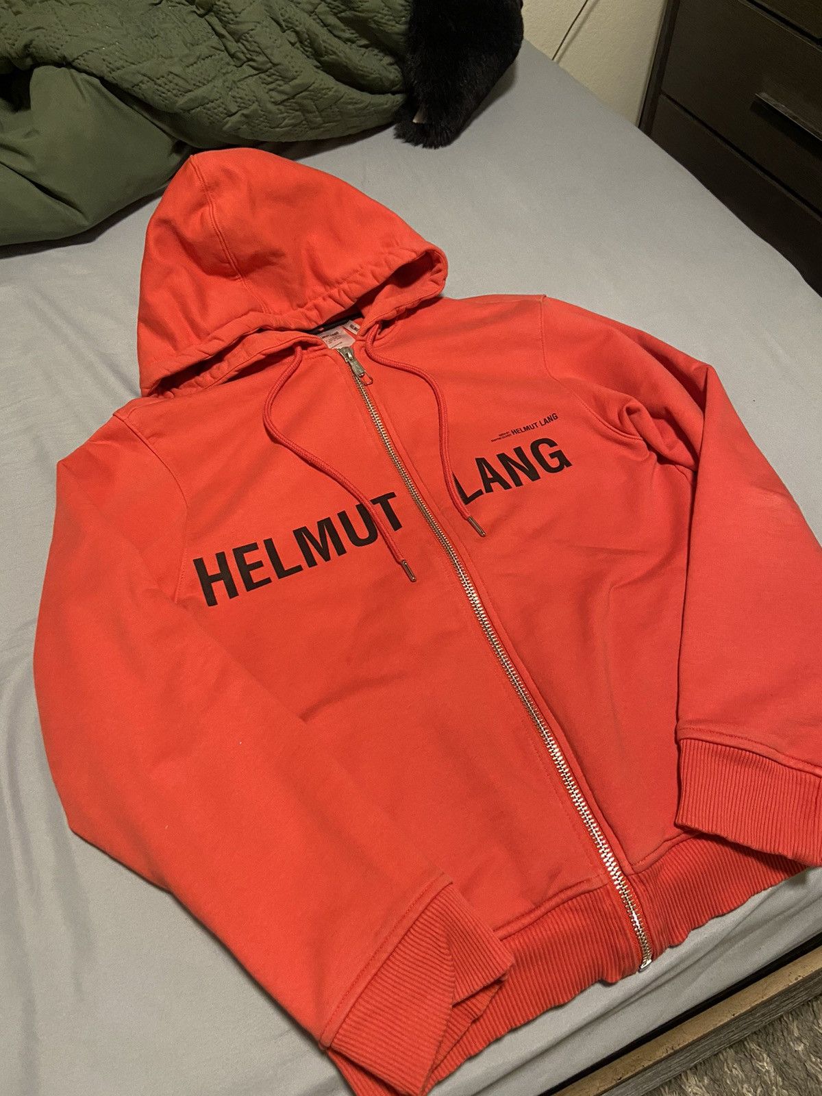 image of Helmut Lang Shayne Oliver Hoodie in Red, Men's (Size Small)