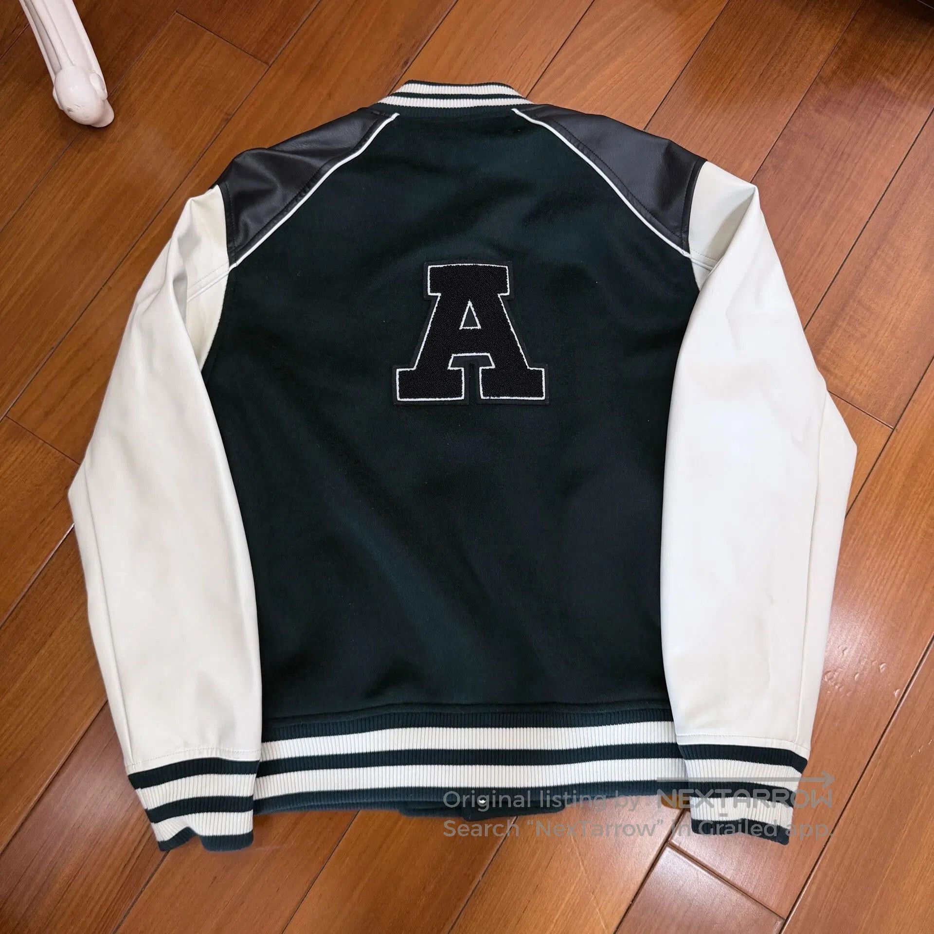 Axel Arigato Axel Arigato Green White Sleeve Baseball Jacket. Size US M / EU 48-50 / 2 - 2 Thumbnail