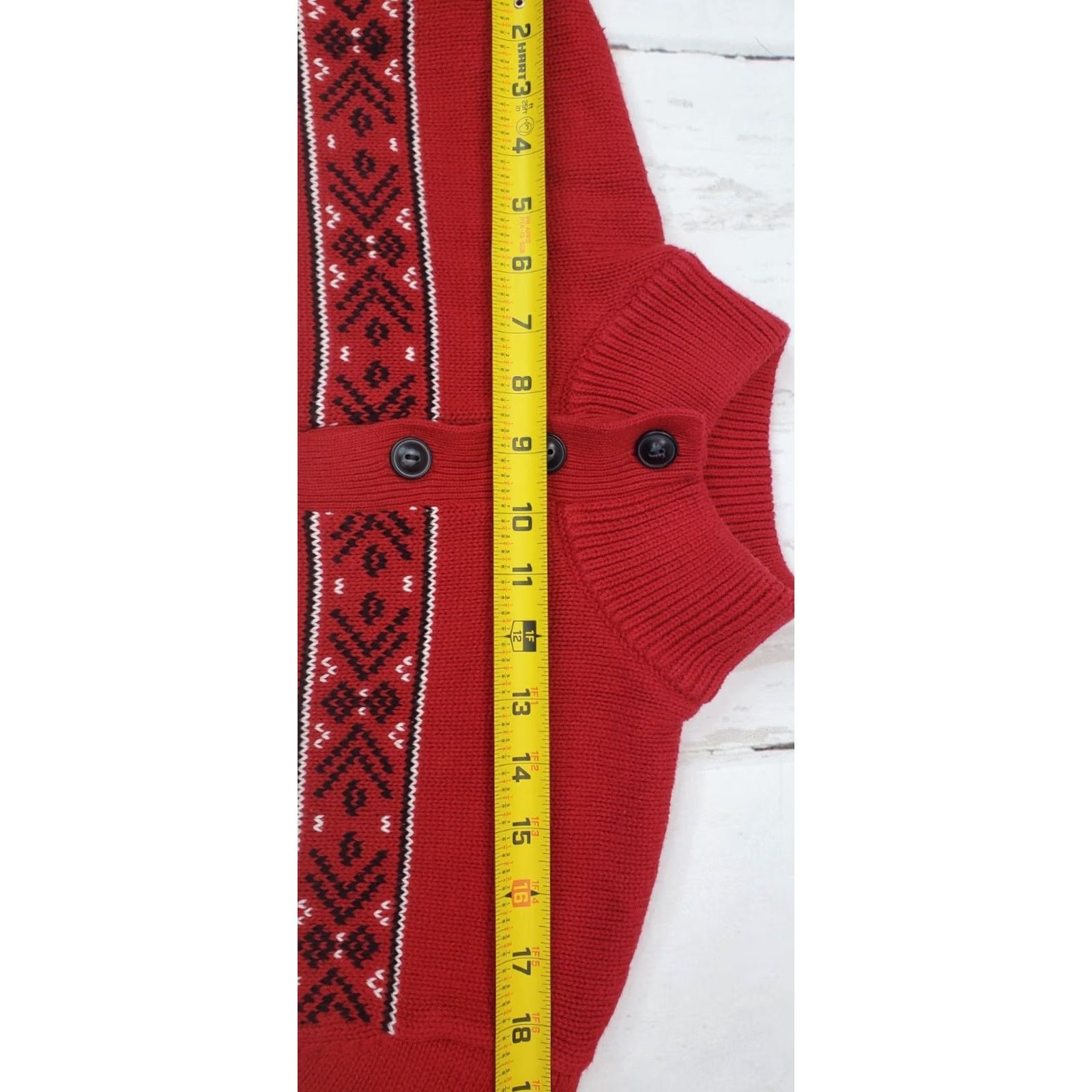 Chaps CHAPS Men’s Button Christmas Sweater L Red Thick Knit Cotton Polar Bear Christmas Sweater Mens Large Red Polar Bear Knit Pullover Size US L / EU 52-54 / 3 - 7 Thumbnail