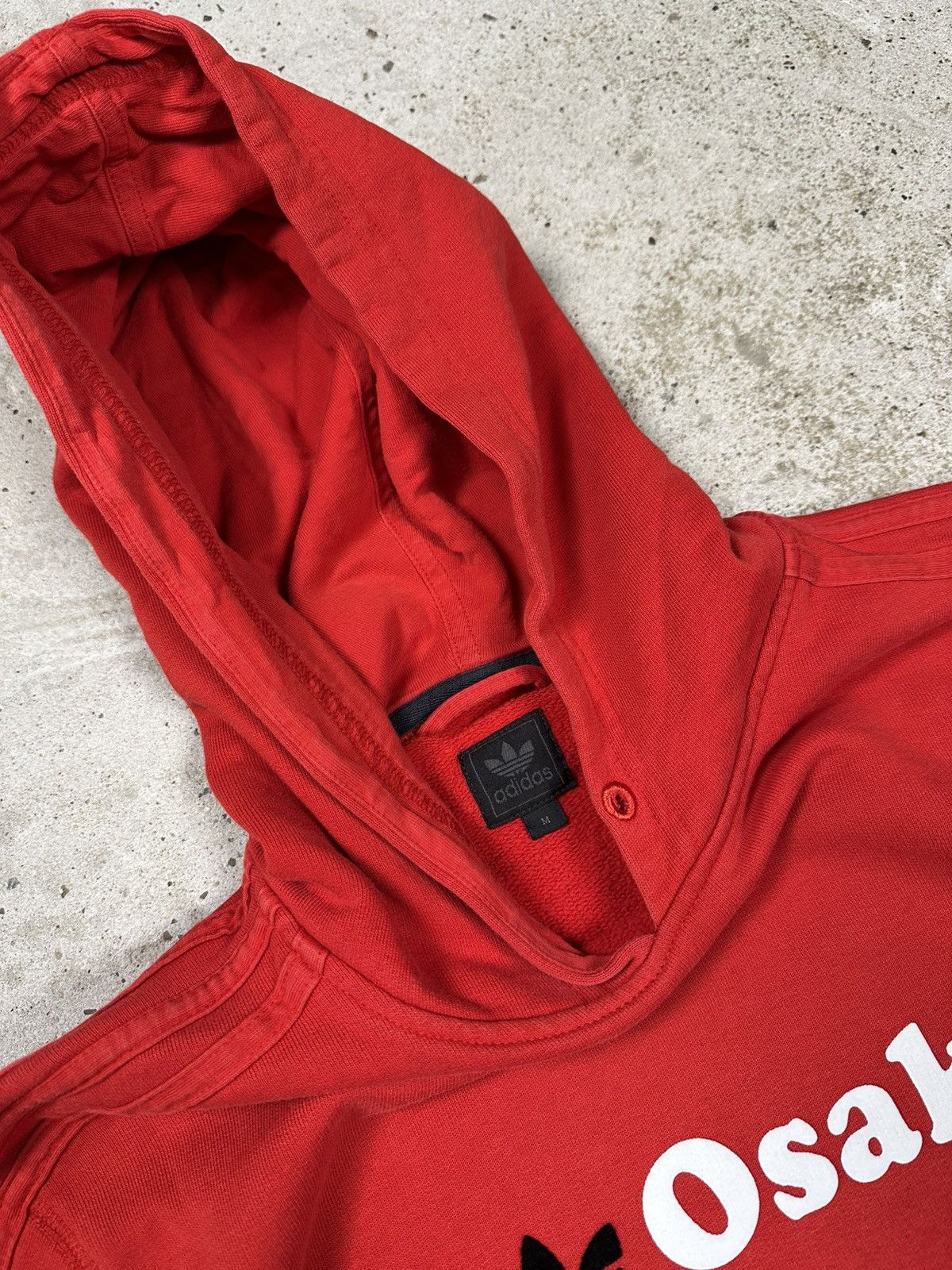 Adidas × Japanese Brand × Vintage Vintage Y2K Adidas Osaka Japan Red Hoodie Sweatshirt Size US S / EU 44-46 / 1 - 6 Thumbnail