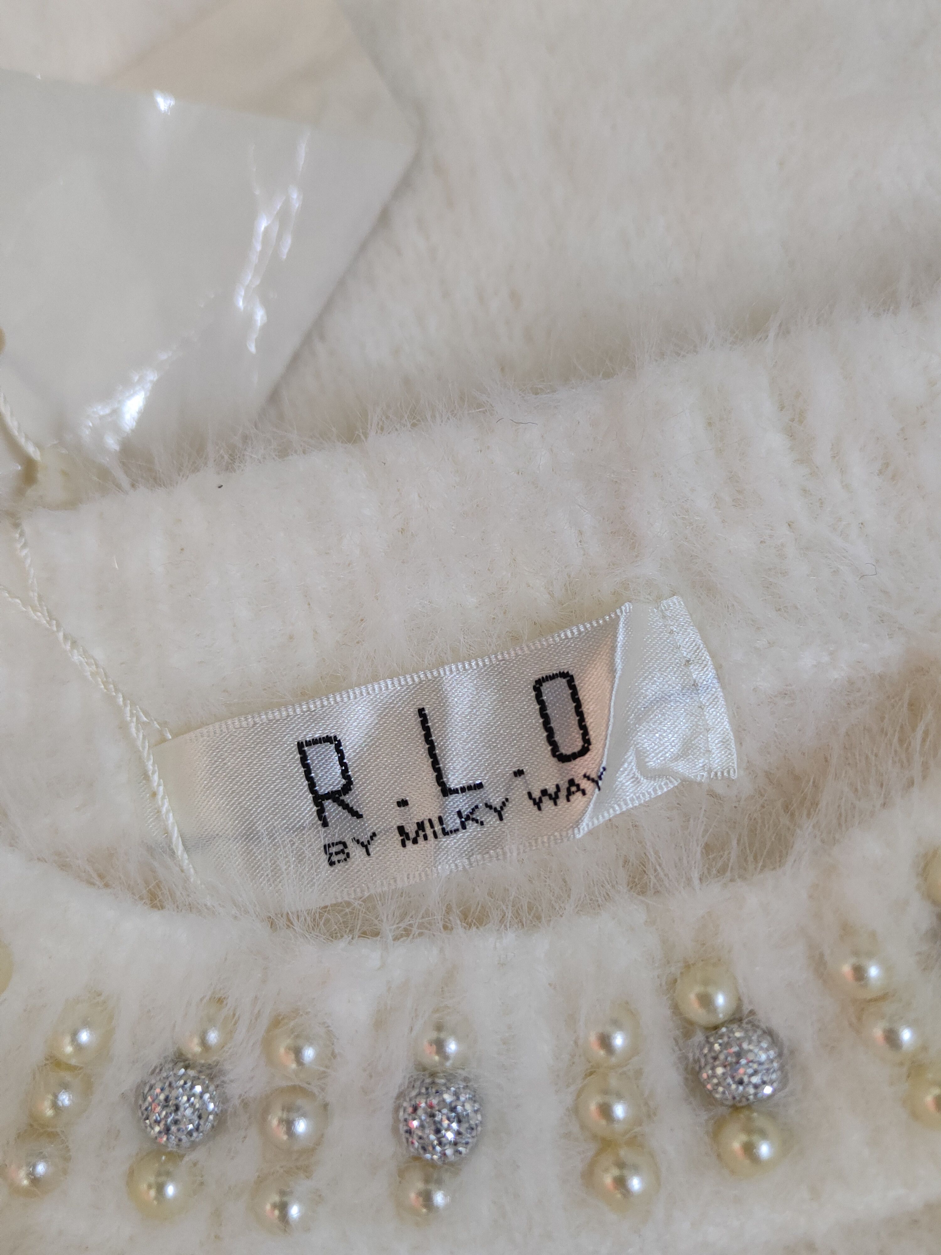 Homespun Knitwear × Japanese Brand R.L.O White Shag Shaggy Fur Mohair Knitwear #S1995 Size S / US 4 / IT 40 - 14 Thumbnail