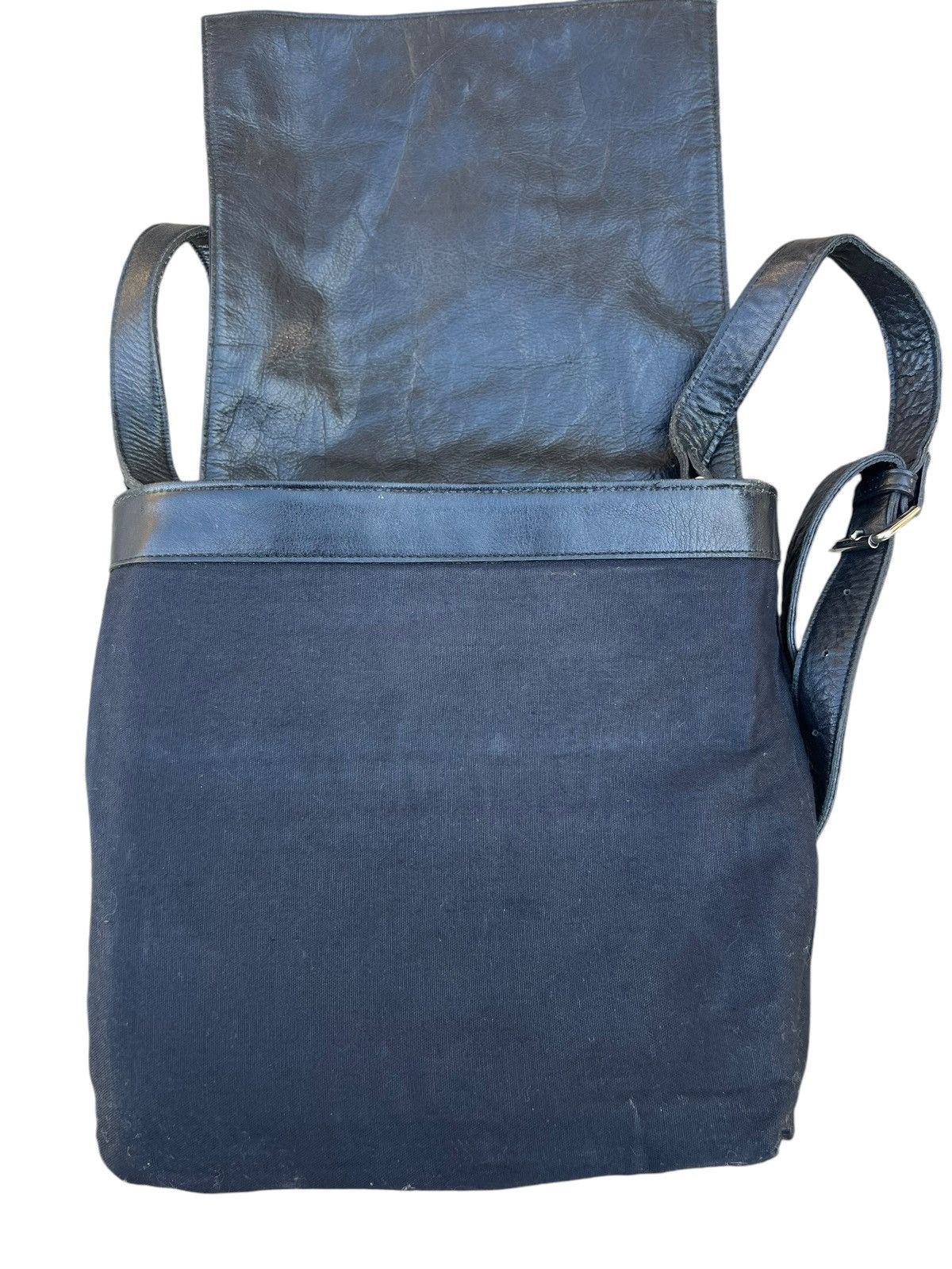 Japanese Brand × Leather Vintage pour deux ACCE. Japan Patina Leather Cargo Sling Bag Size ONE SIZE - 22 Thumbnail