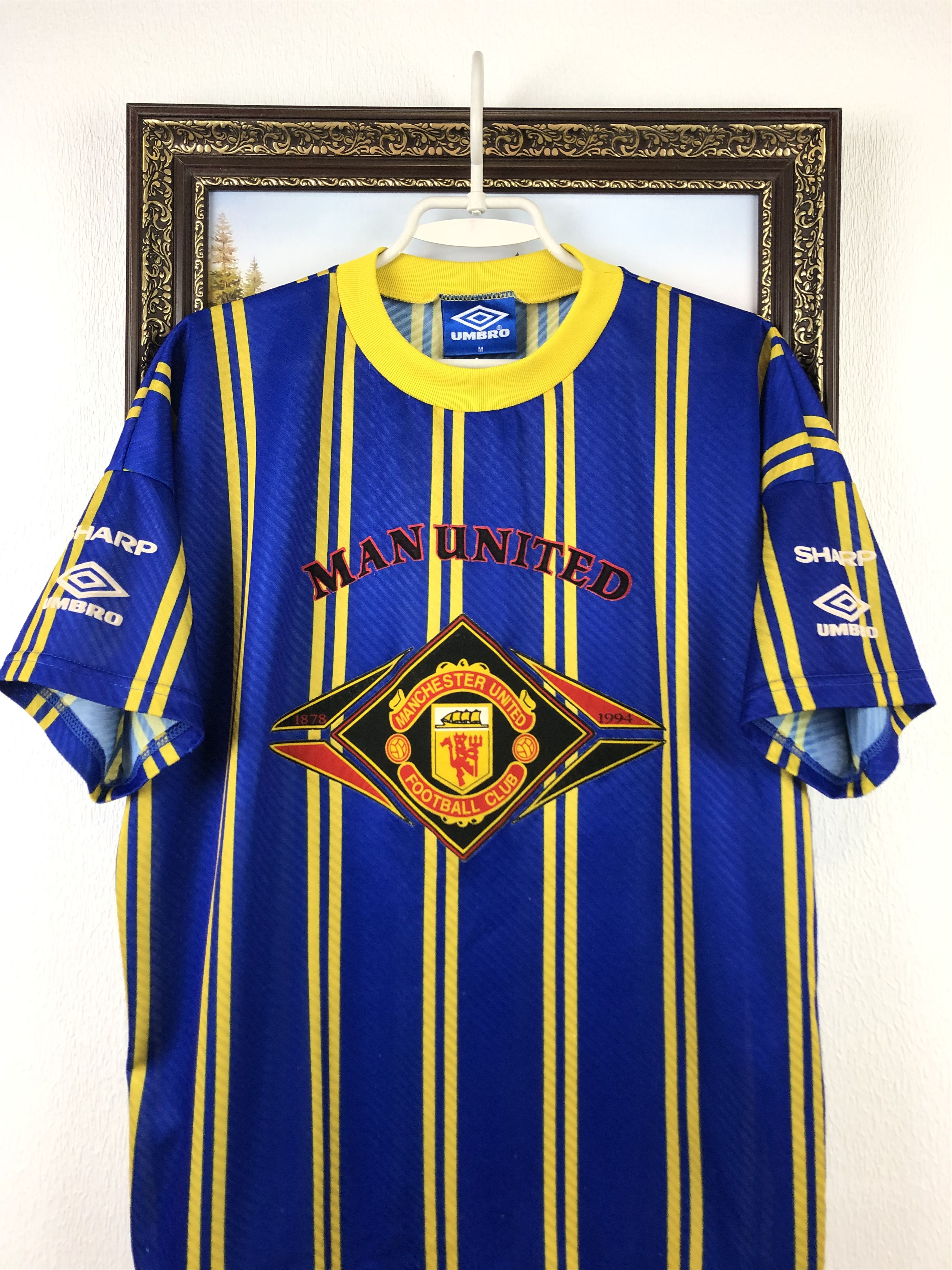 Umbro Vintage 90's Manchester United Football Shirt Soccer Jersey Size US M / EU 48-50 / 2 - 2 Thumbnail