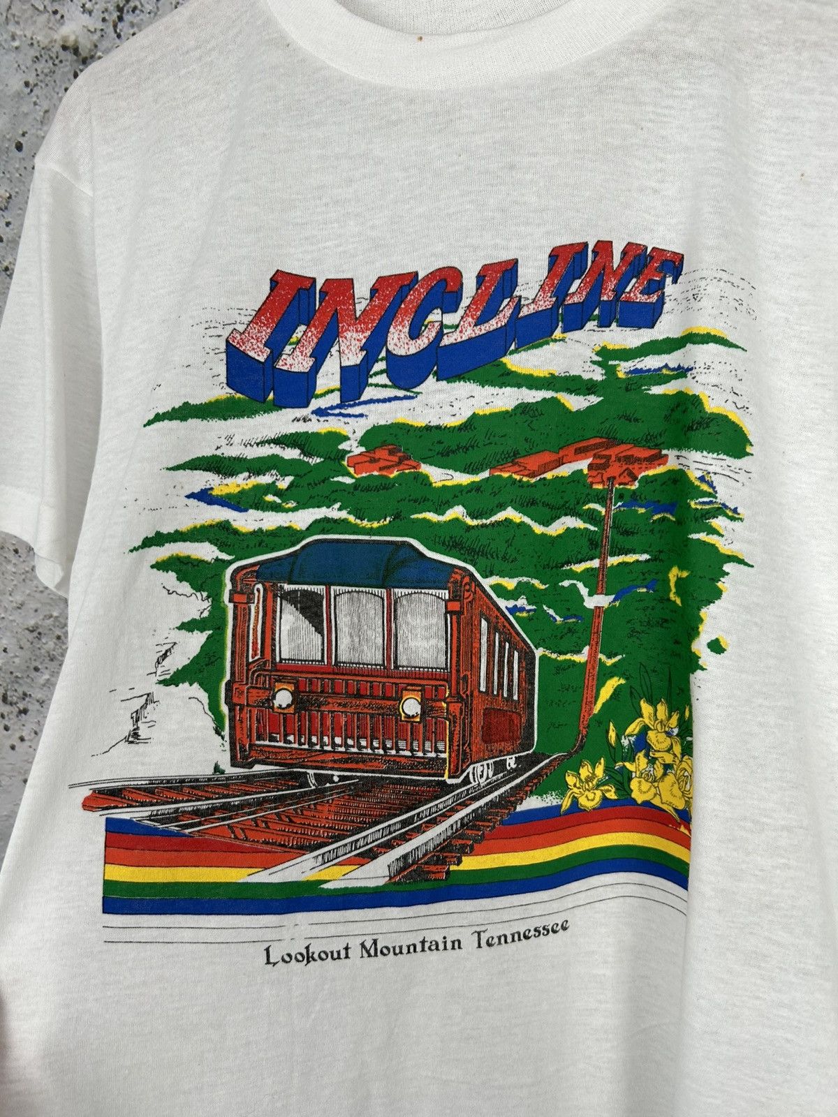 Vintage Vintage Incline Single Stitch Graphic Tee 90s Archive Size US L / EU 52-54 / 3 - 3 Thumbnail