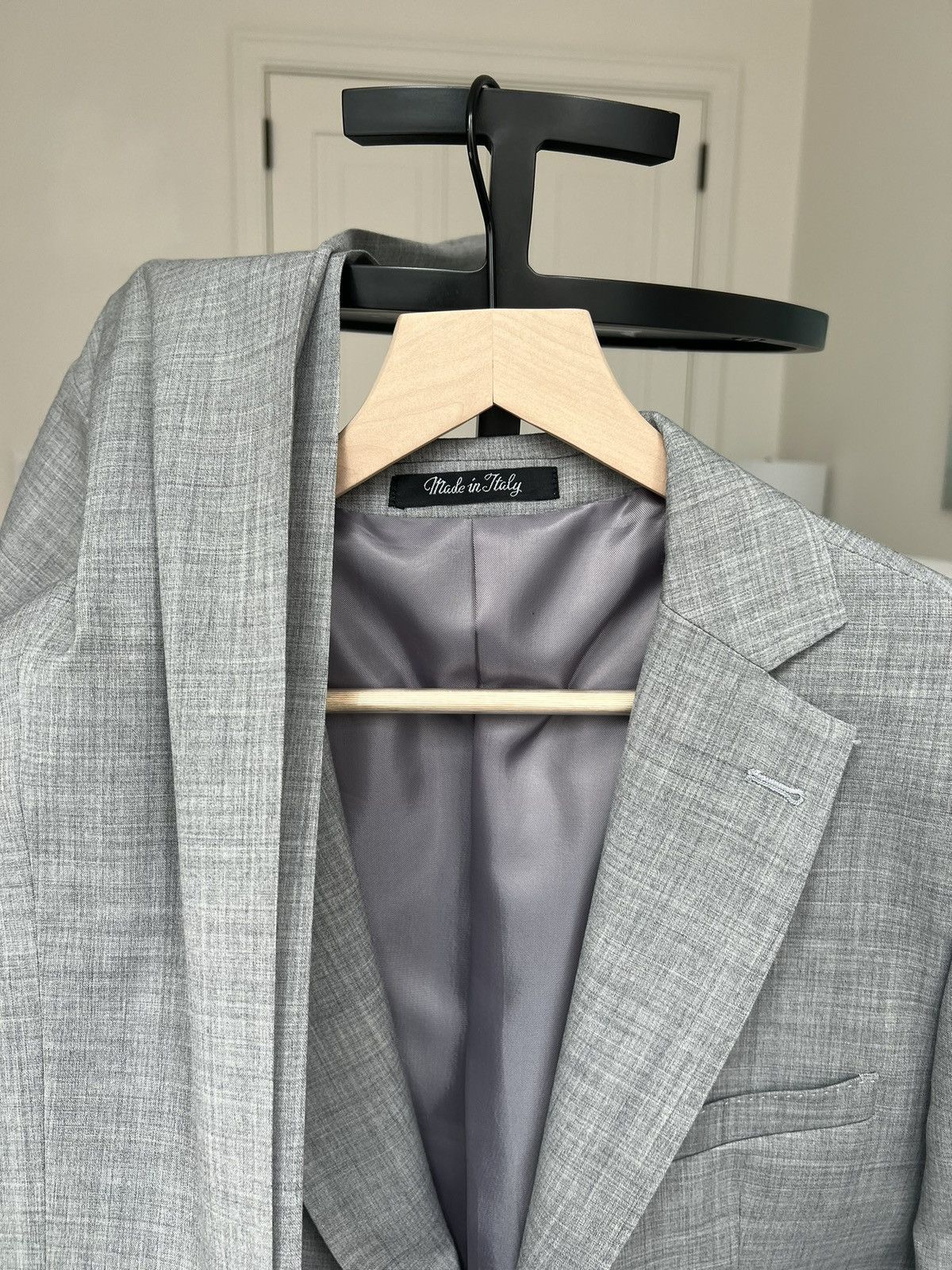 Other New Custom Made in Italy Mens Wool Gray Suit 42R US / 52 EU Size 42R - 15 Thumbnail