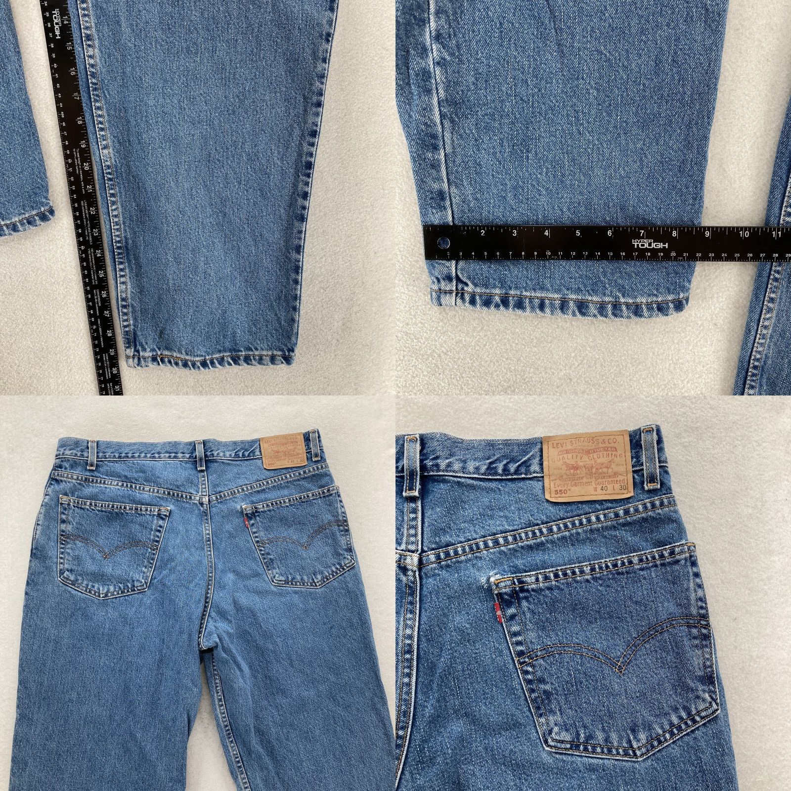 Levi's VINTAGE Levi's 550 Jeans Mens 40x30 Blue Relaxed Fit Tapered Leg Denim 2002 Y2K Size US 40 / EU 56 - 8 Thumbnail