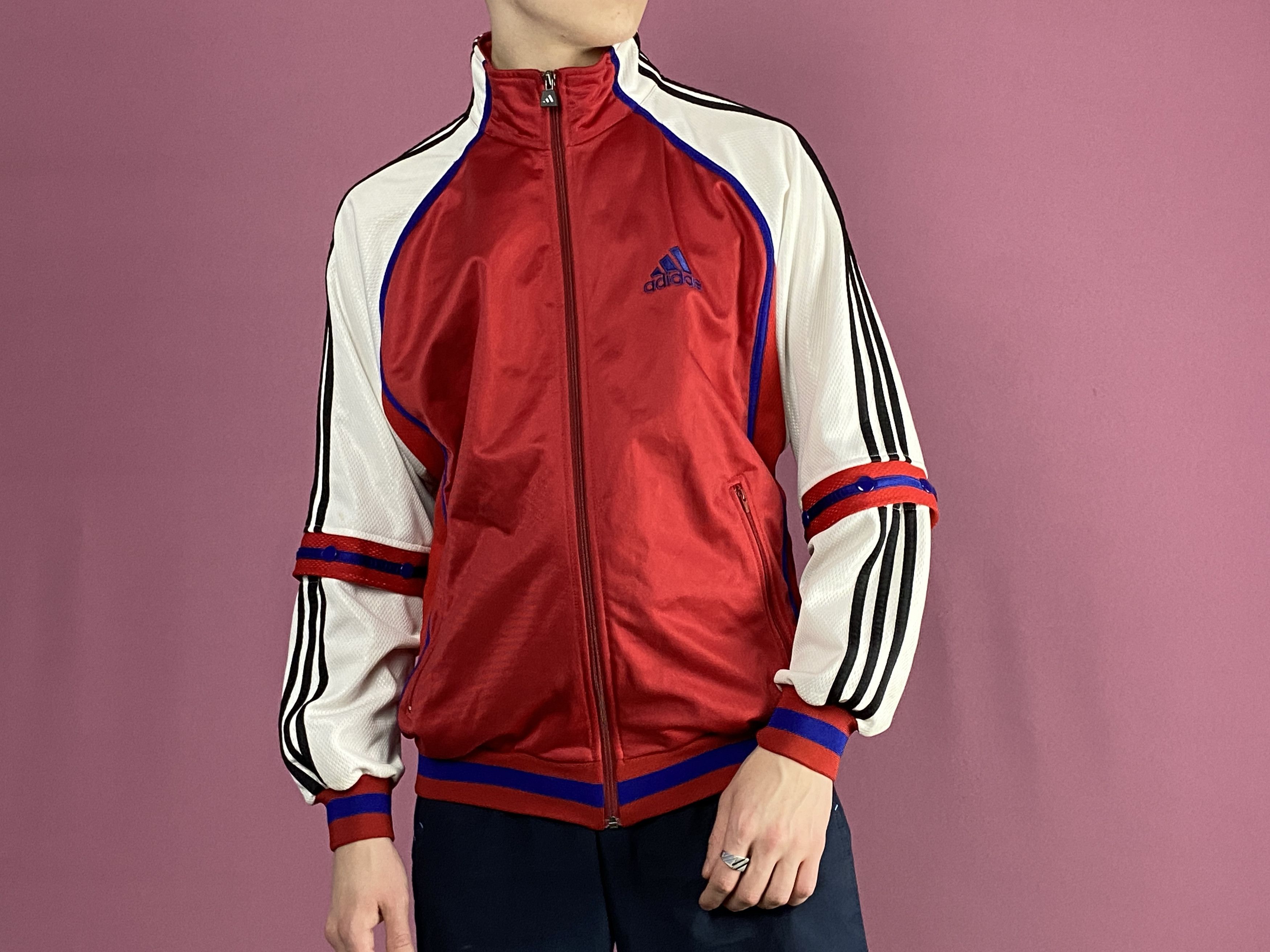 Adidas × Vintage 90s Adidas Vintage Men's Snap Sleeve Track Jacket - S Size US S / EU 44-46 / 1 - 4 Thumbnail