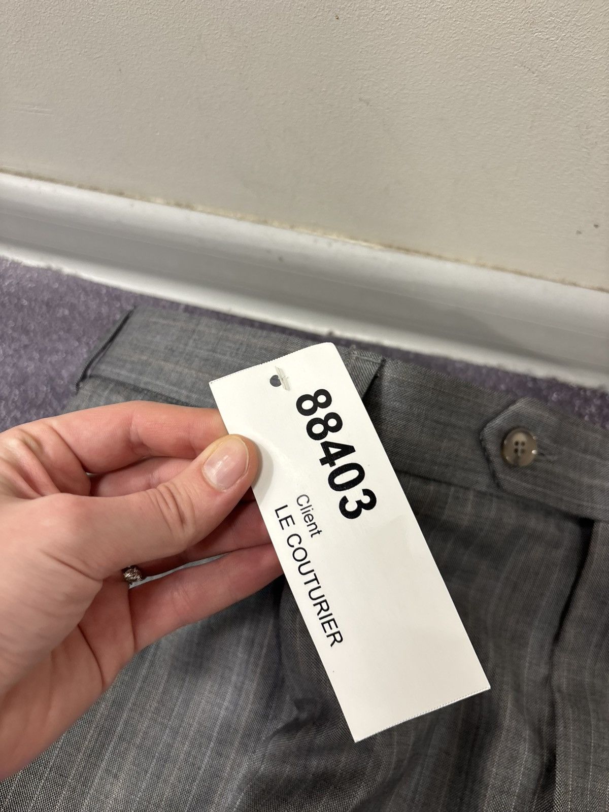 Other Bespoke Dormeuil Men’s 2-Piece Grey Pinstripe Wool Suit Size 52R - 16 Thumbnail