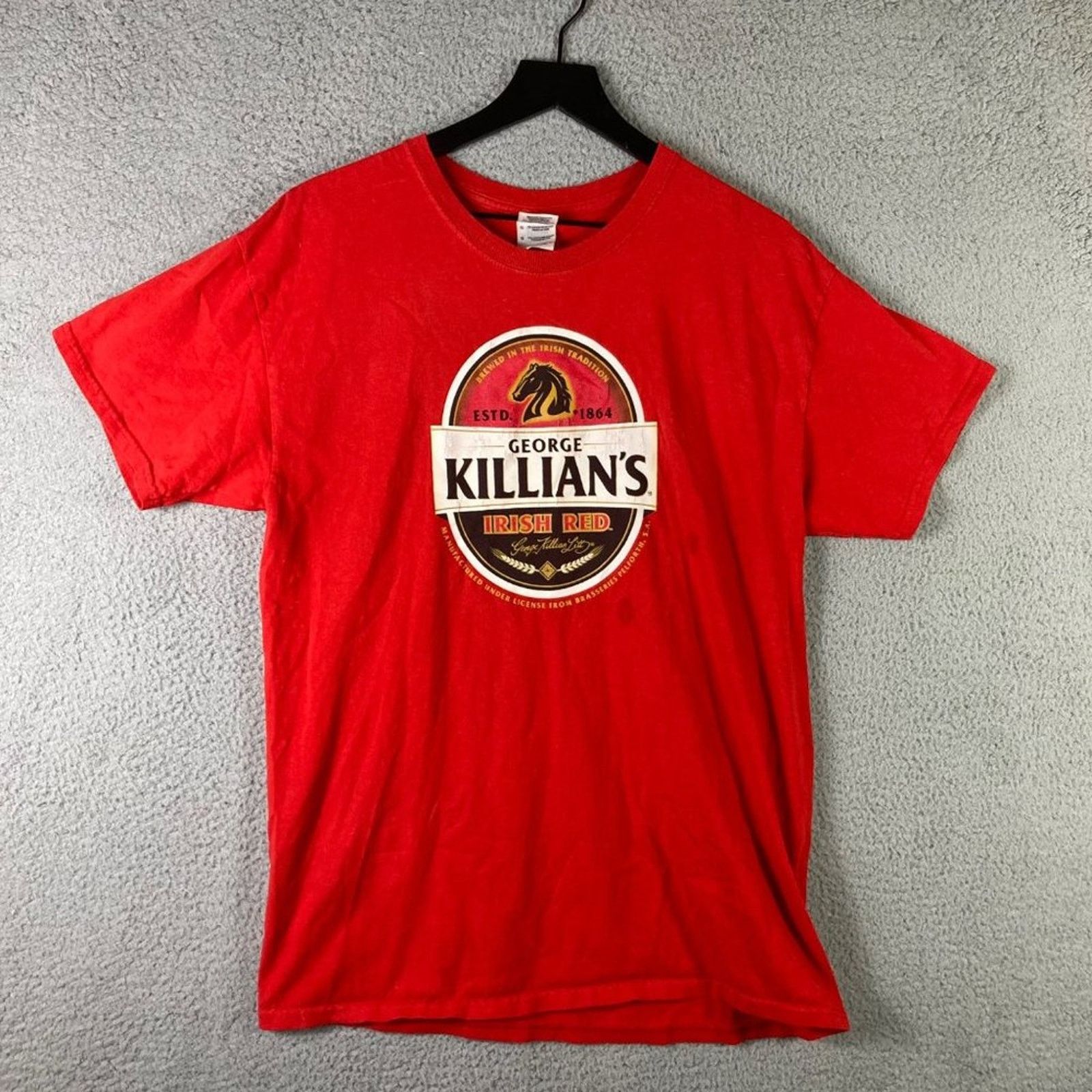 Gildan Irish Red George Killian's Shirt Beer T-Shirt Mens Size L Size US L / EU 52-54 / 3 - 1 Thumbnail