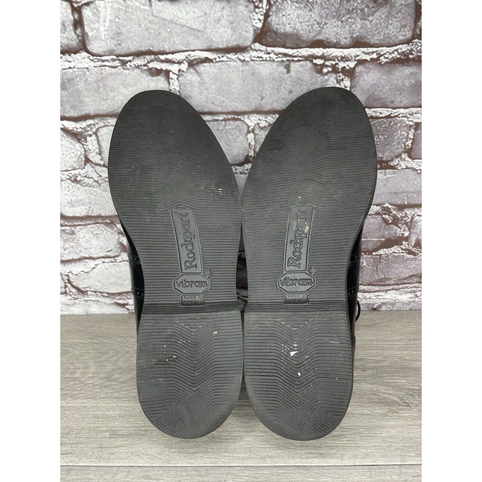 Rockport Rockport Dressports Black Leather Wingtip Oxfords Vibram Sol Size US 9.5 / EU 42-43 - 17 Thumbnail