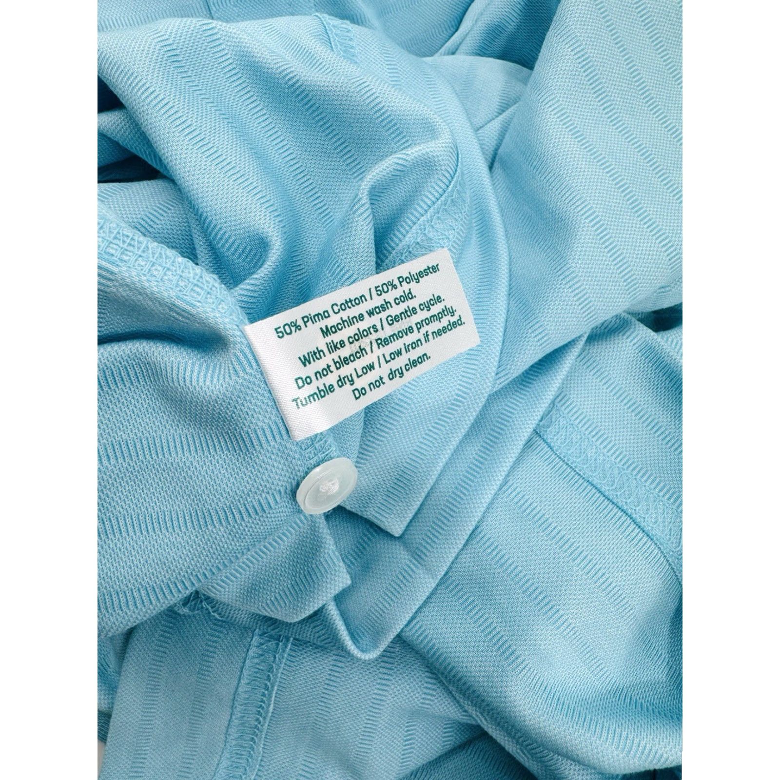 Vintage Criquet Polo Shirt Striped Embroidered Logo Lightweight Long Sleeve L Mens Greenish Blue Size US L / EU 52-54 / 3 - 6 Thumbnail