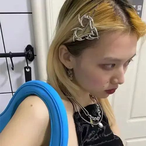 Japanese Brand 2pcs Silver hair clip Size ONE SIZE - 2 Thumbnail