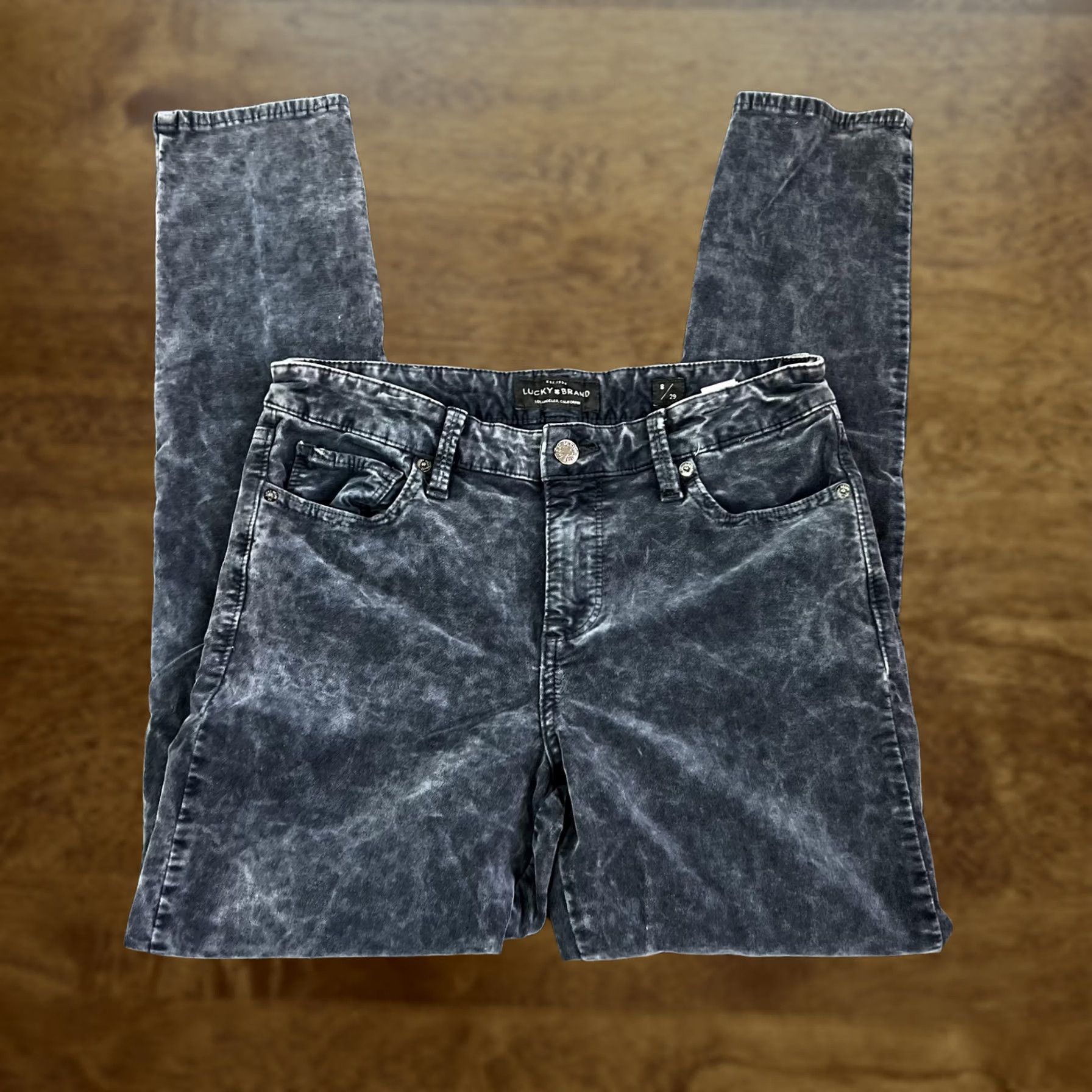 Lucky Brand Lucky Brand Jeggings Womens 8 Gray Brooke Legging Denim Stretch Skinny Casual Everyday Wear Size 30" / US 8 / IT 44 - 1 Thumbnail