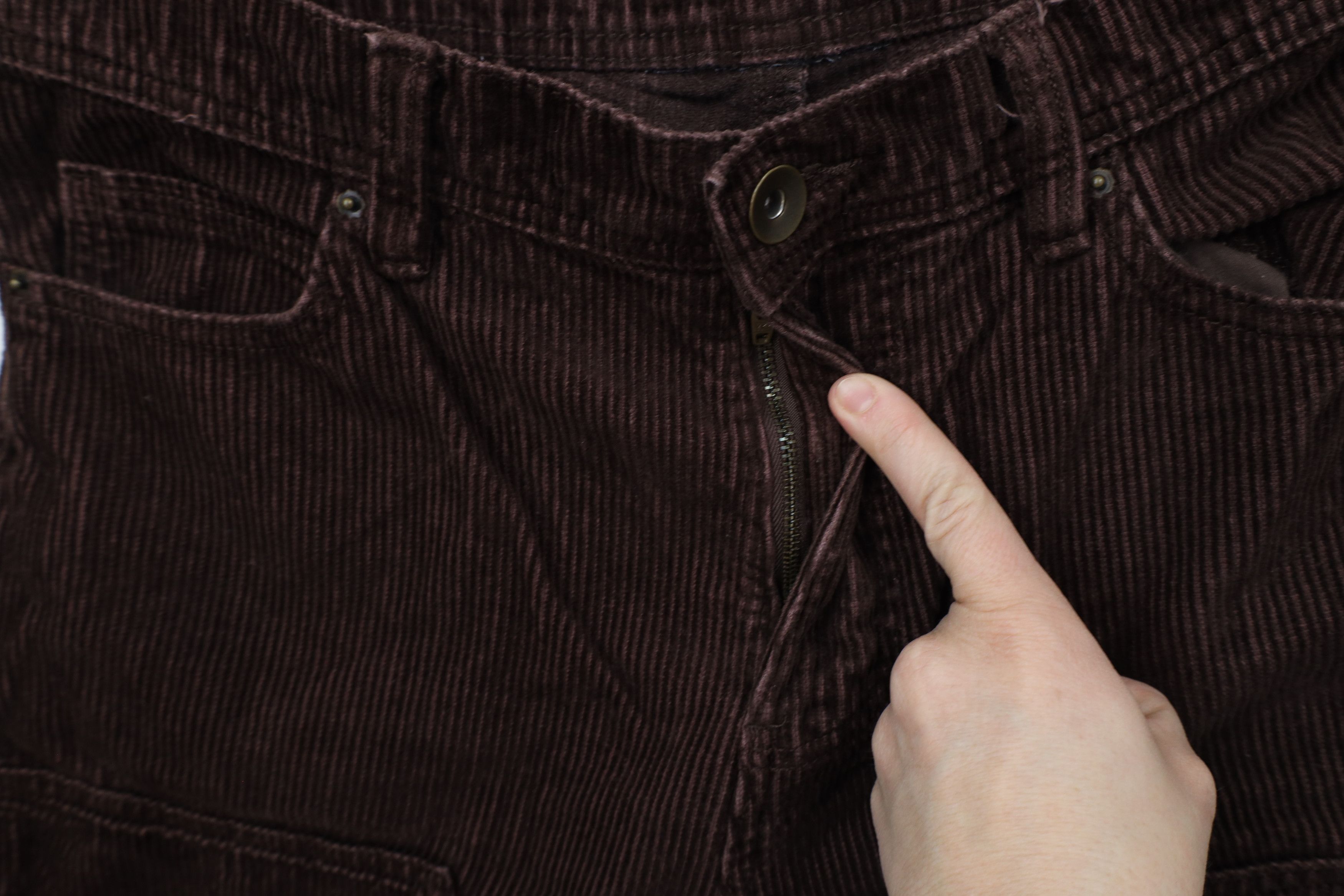 Vintage Vintage 90s Y2K Streetwear Wide Leg Knee Corduroy Pants Size US 30 / EU 46 - 5 Thumbnail